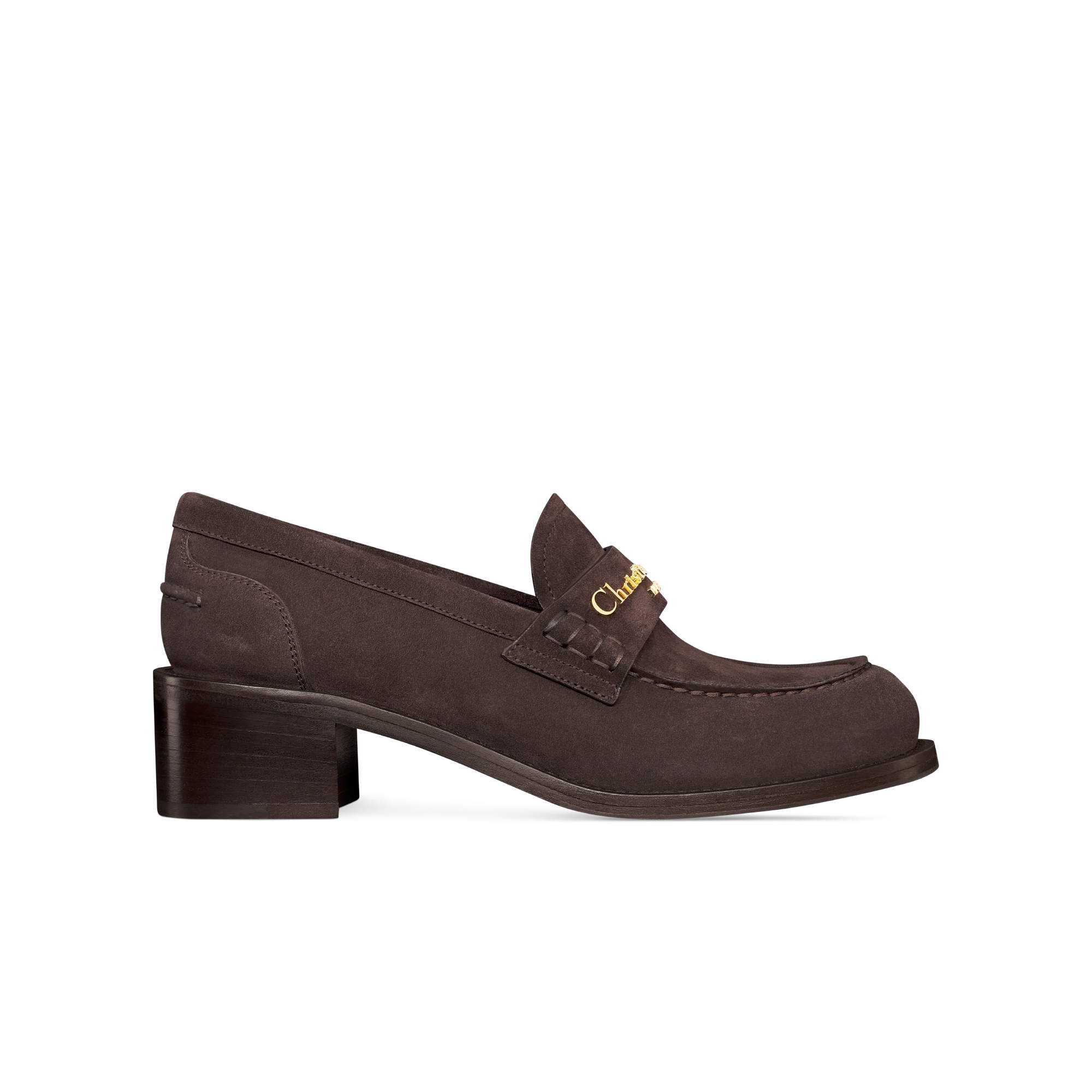 Dior Boy 高跟鞋 深巧克力棕绒面牛皮革 E02