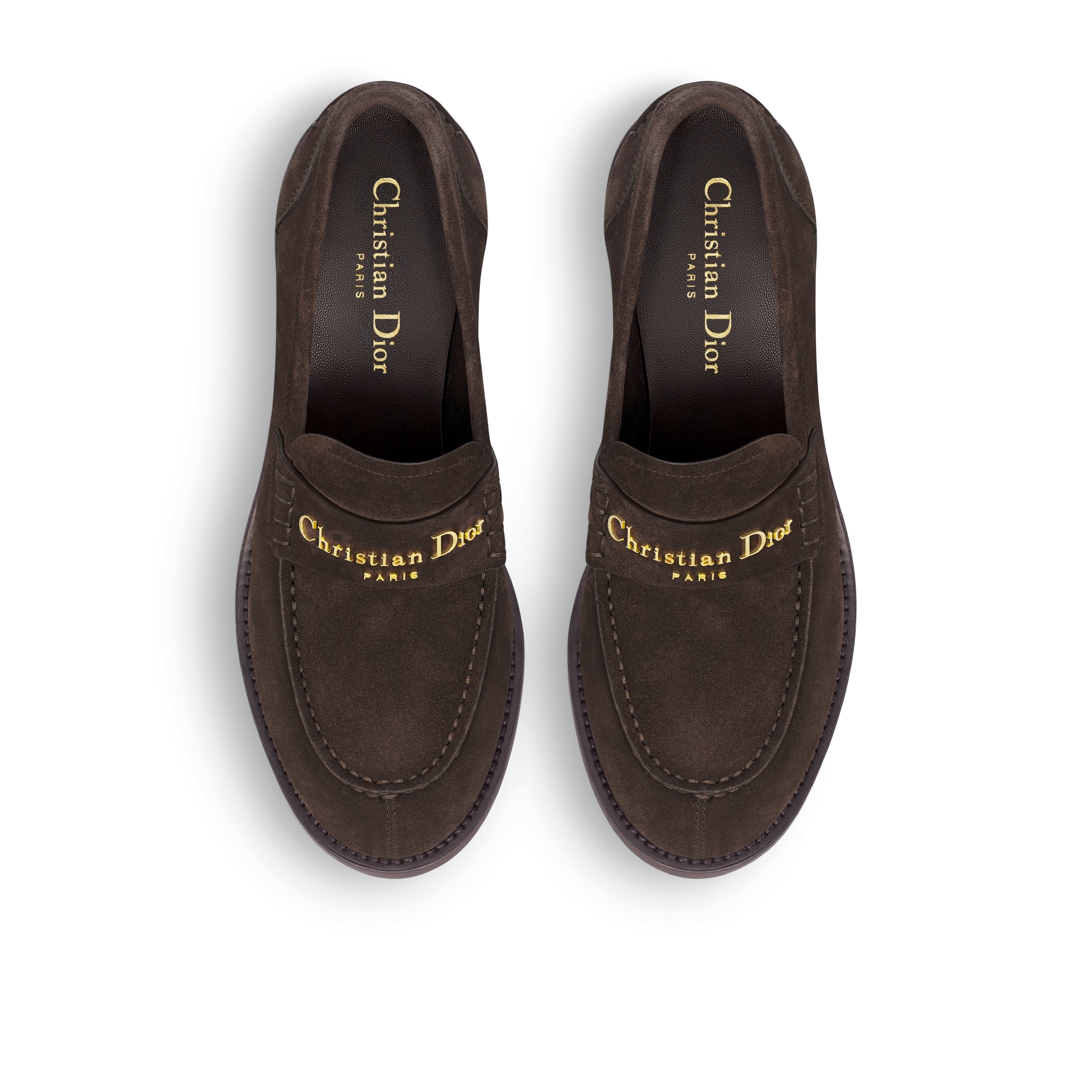 Dior Boy 高跟鞋 深巧克力棕绒面牛皮革 E06