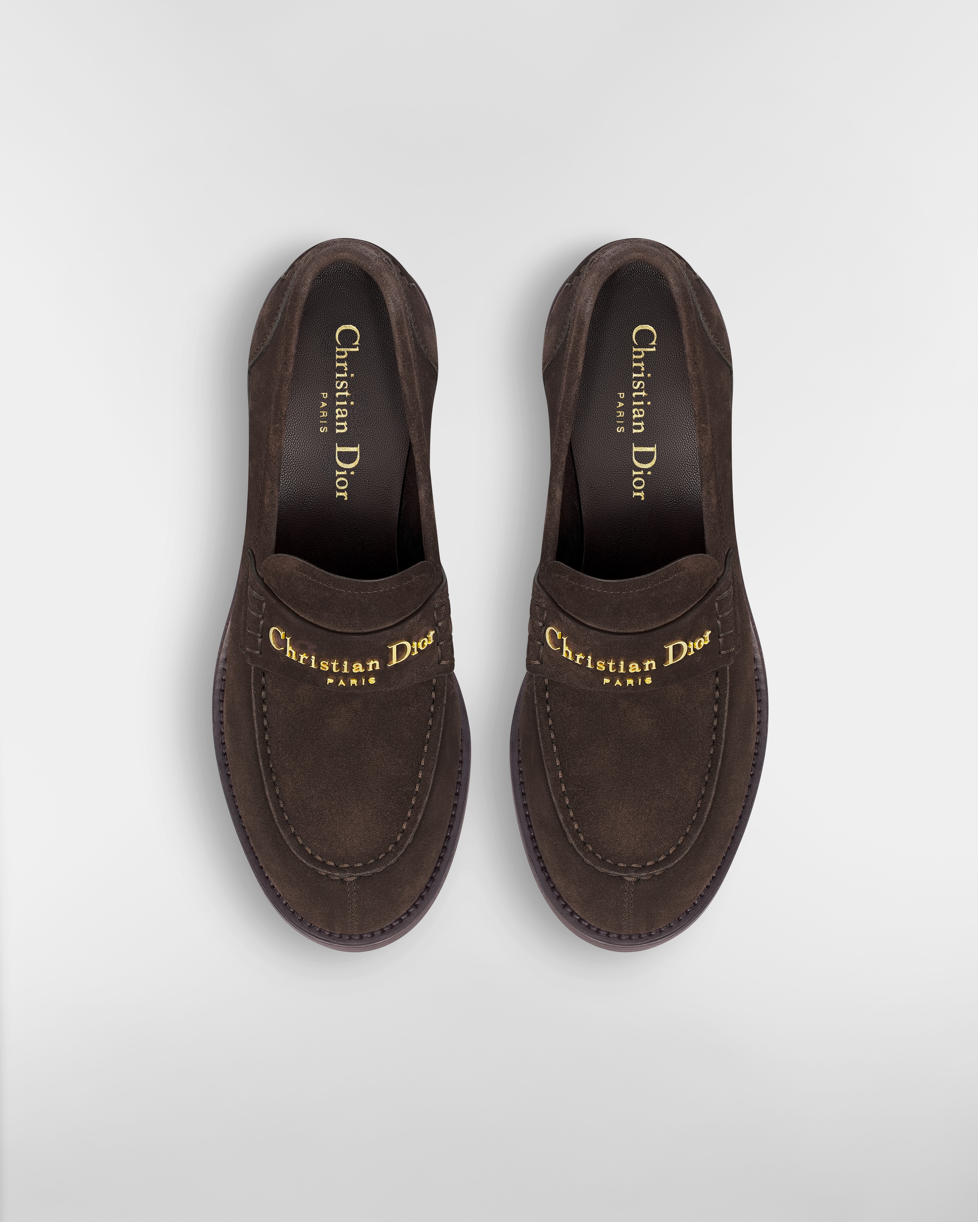 Dior Boy 高跟鞋 深巧克力棕绒面牛皮革 E06