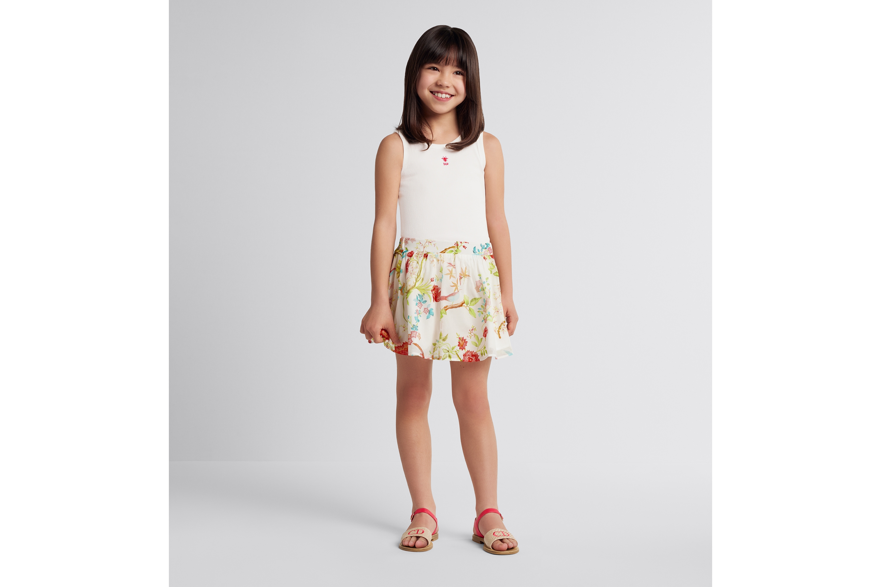 look_image_alt_prefix 儿童背心 象牙色罗纹棉质平纹针织面料 E07