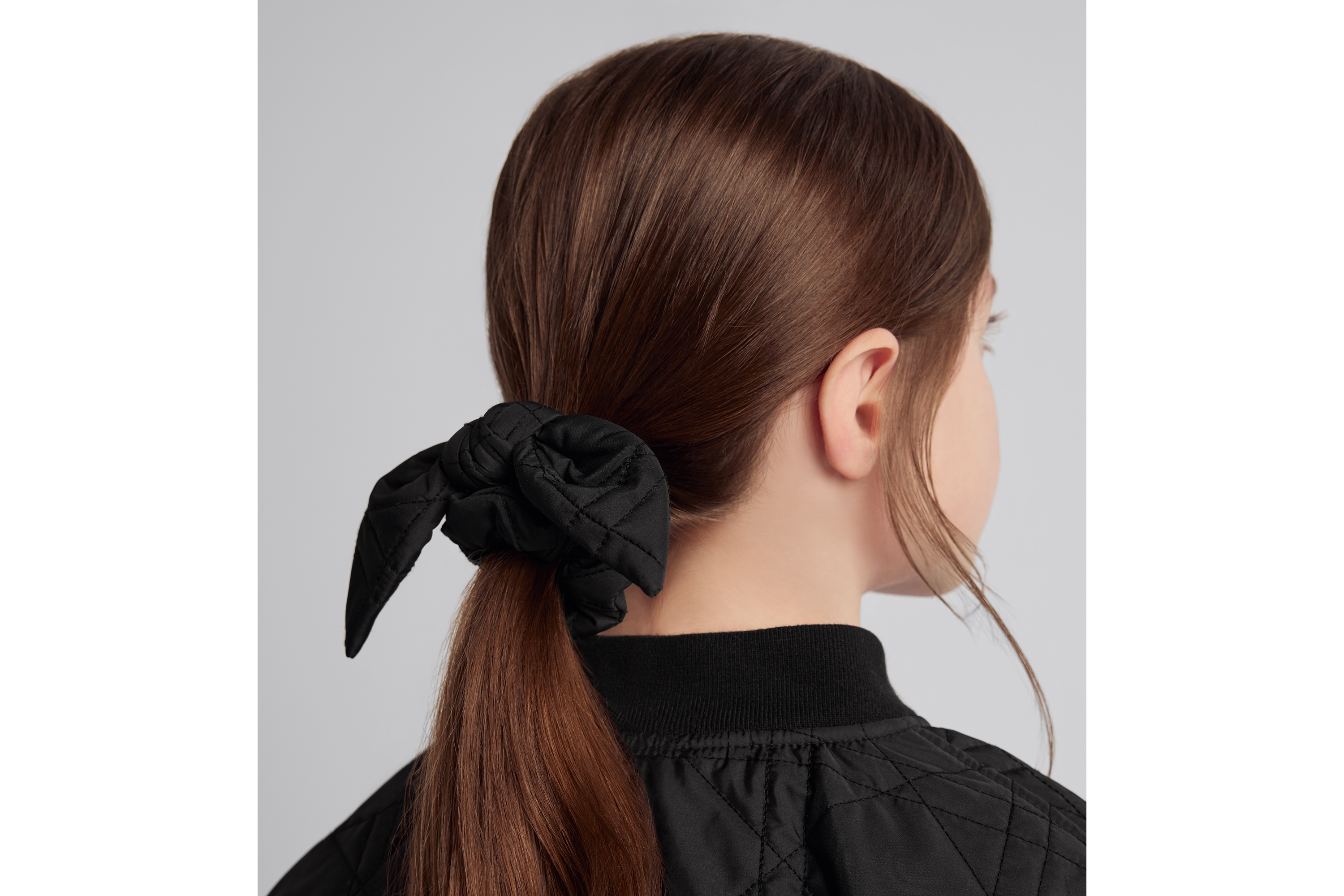 儿童发带套装 黑色科技面料超大藤格纹 E26