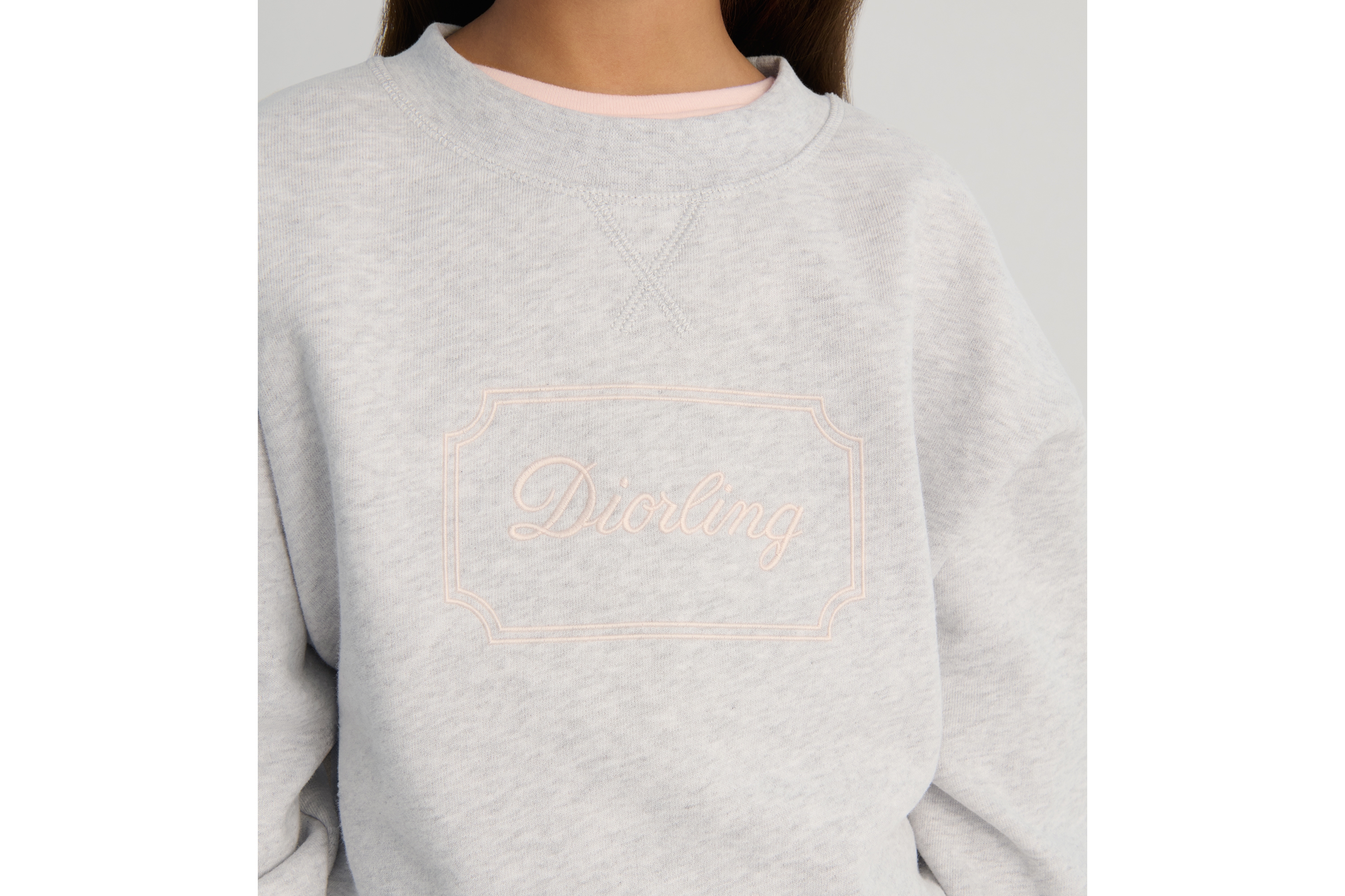 儿童卫衣 灰色棉质起绒面料 E04