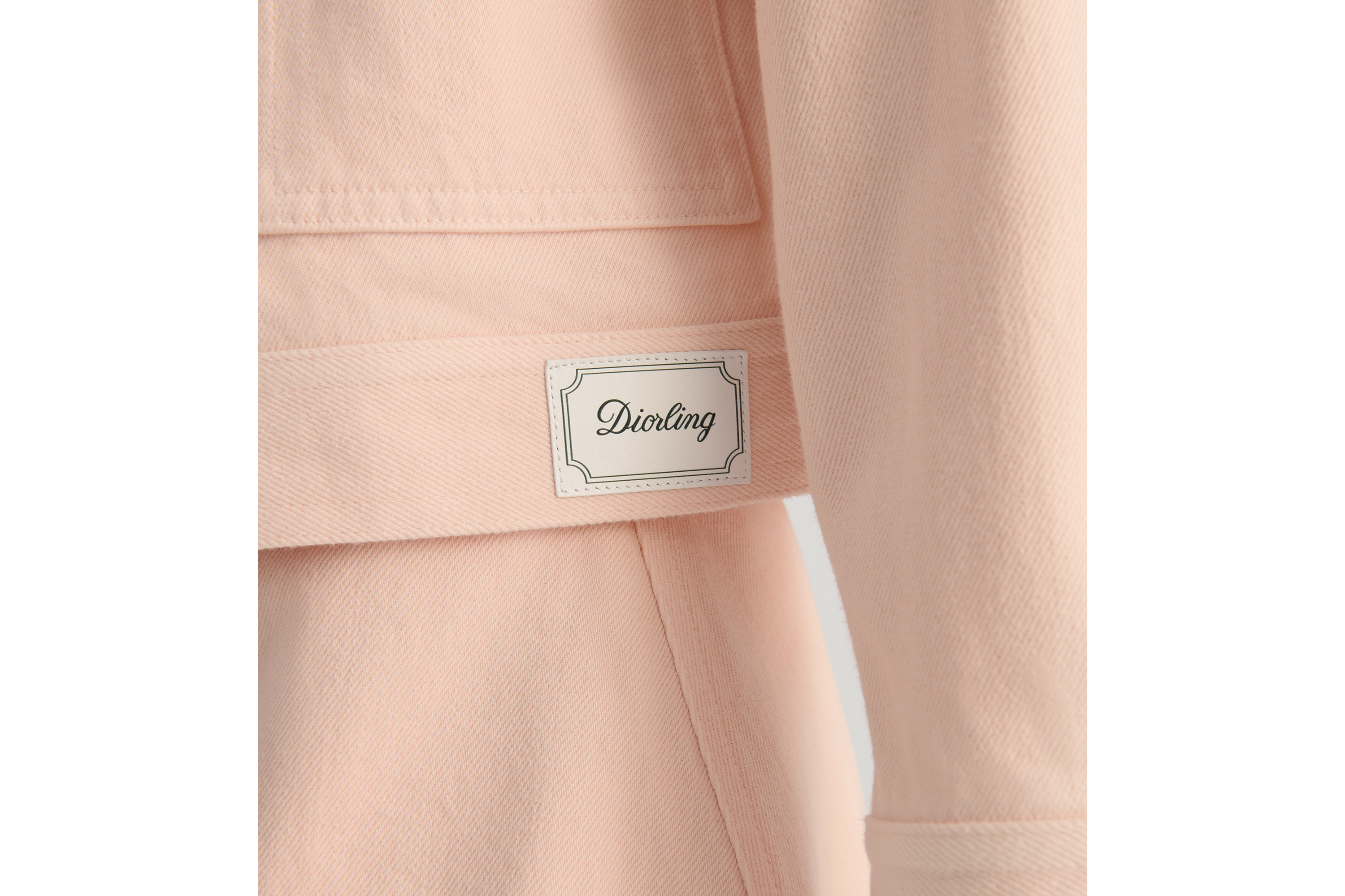 look_image_alt_prefix 儿童夹克 淡粉色石洗效果棉质华达呢 E04