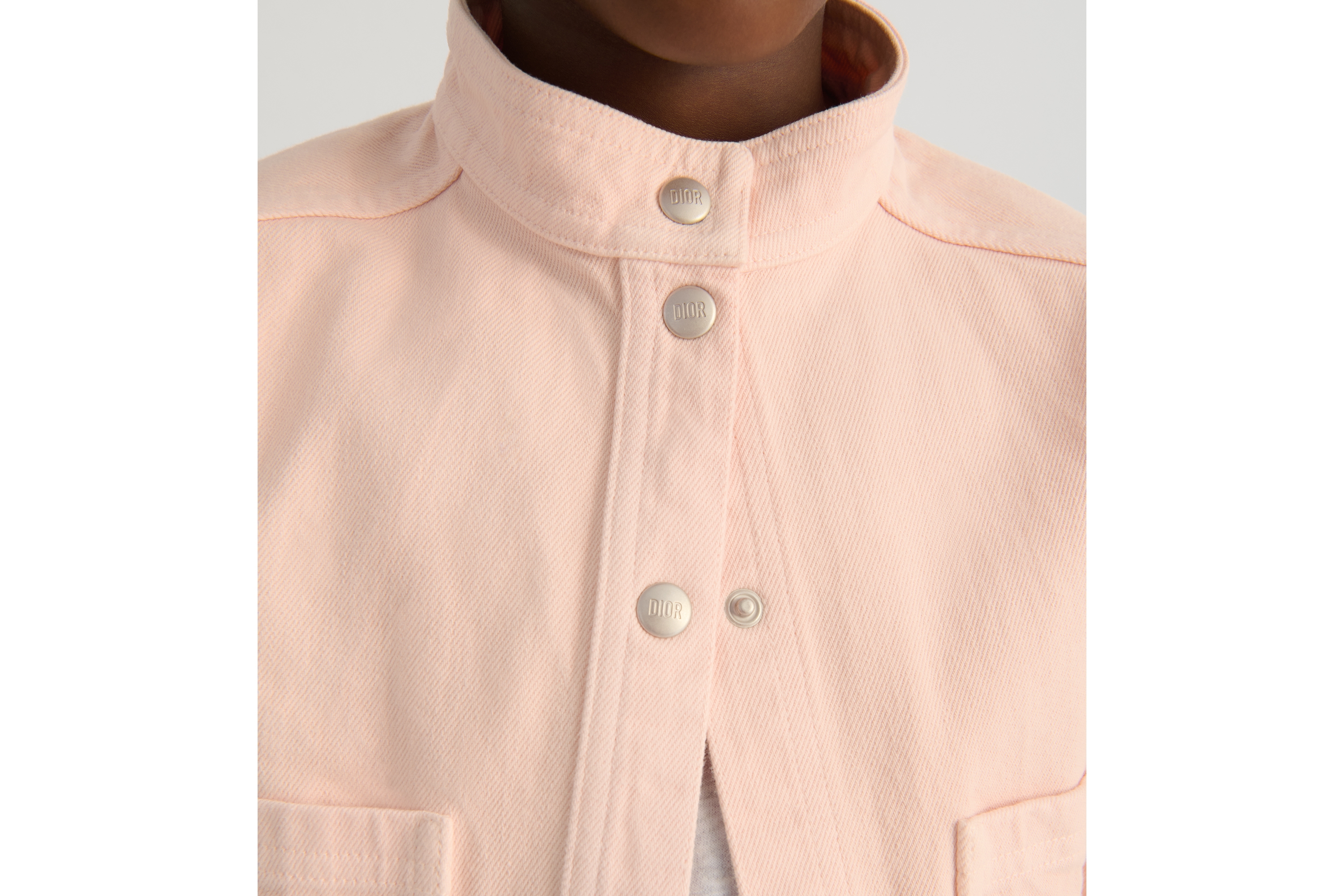 look_image_alt_prefix 儿童夹克 淡粉色石洗效果棉质华达呢 E05