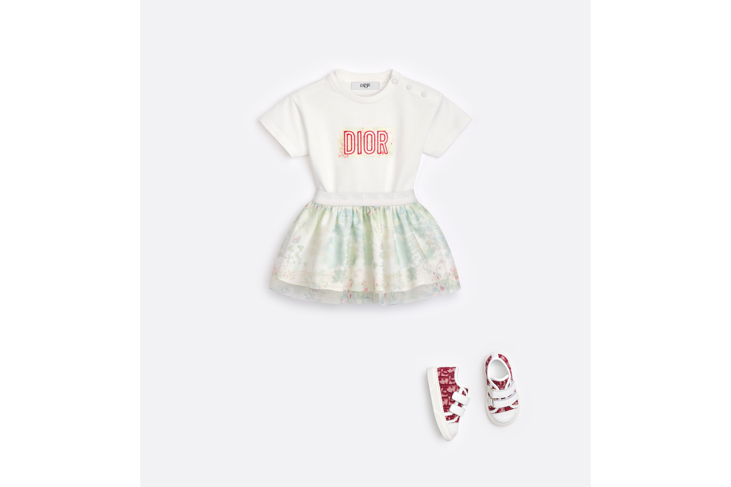 低帮运动鞋婴幼儿款 红色 Oblique 印花面料 E08