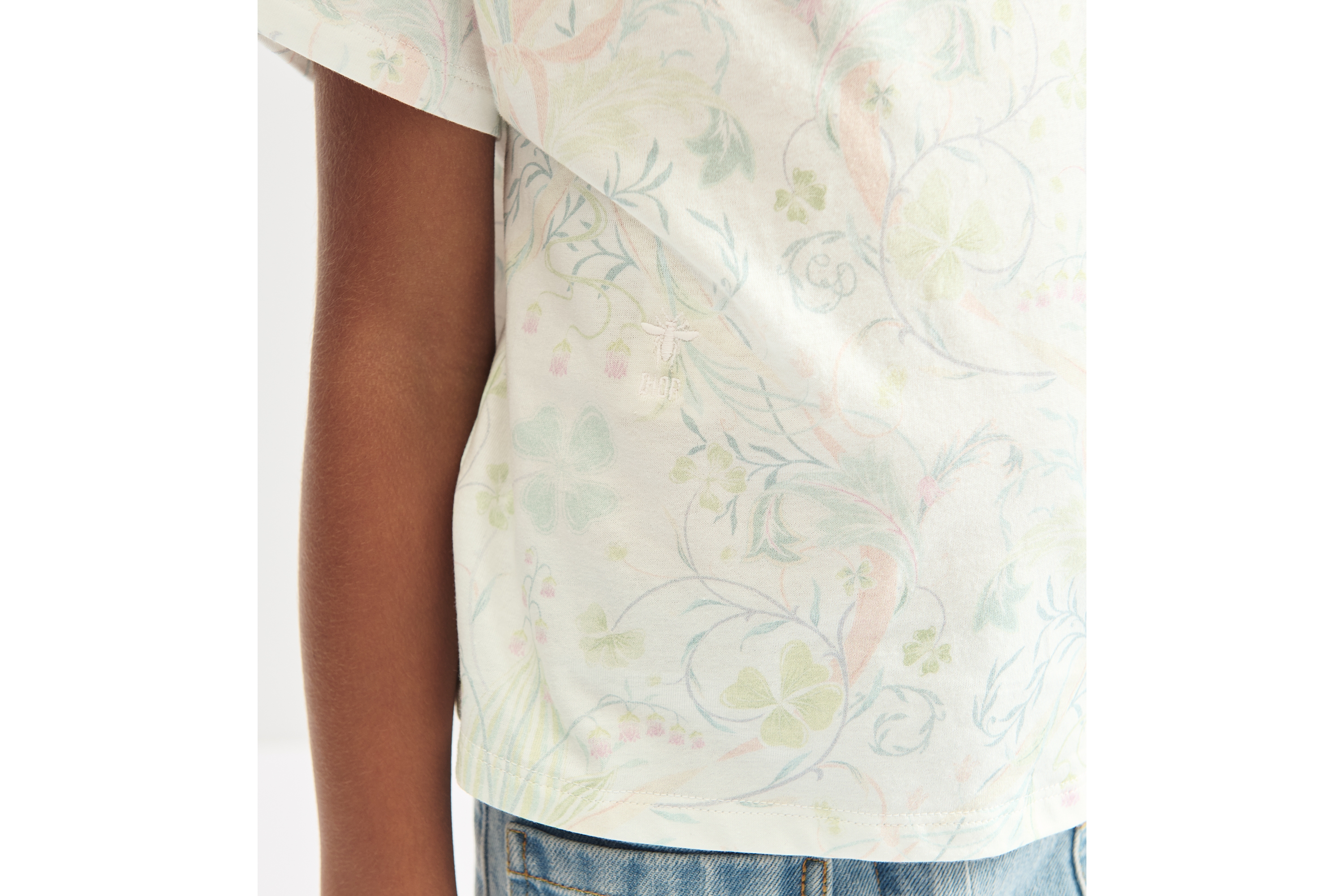 look_image_alt_prefix 儿童阔腿长裤 蓝色棉质牛仔布 E09