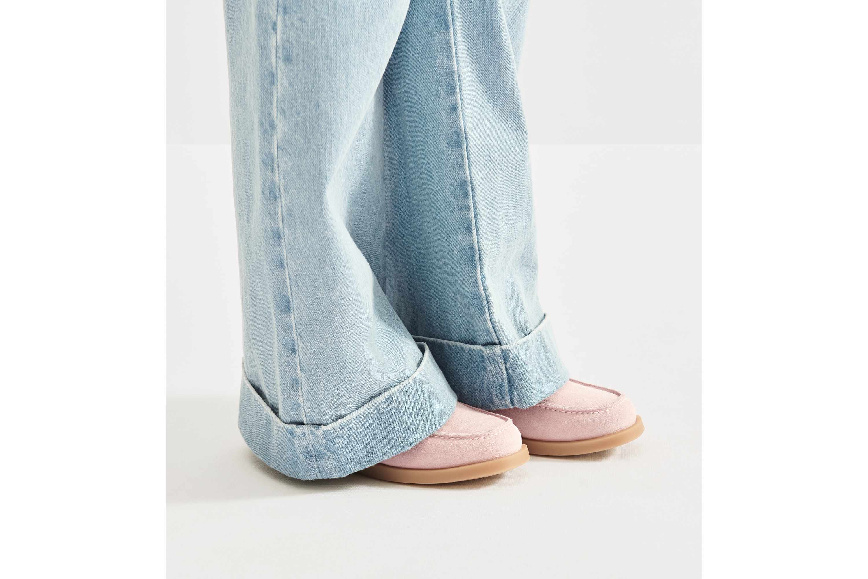 look_image_alt_prefix 儿童阔腿长裤 蓝色棉质牛仔布 E17