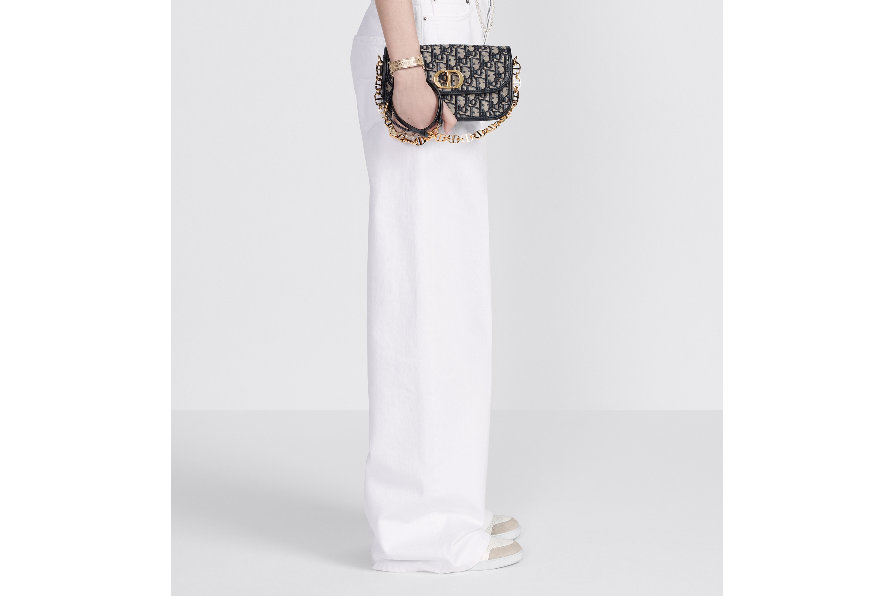 look_image_alt_prefix 30 Montaigne Avenue 手袋 蓝色 Oblique 印花面料 E15