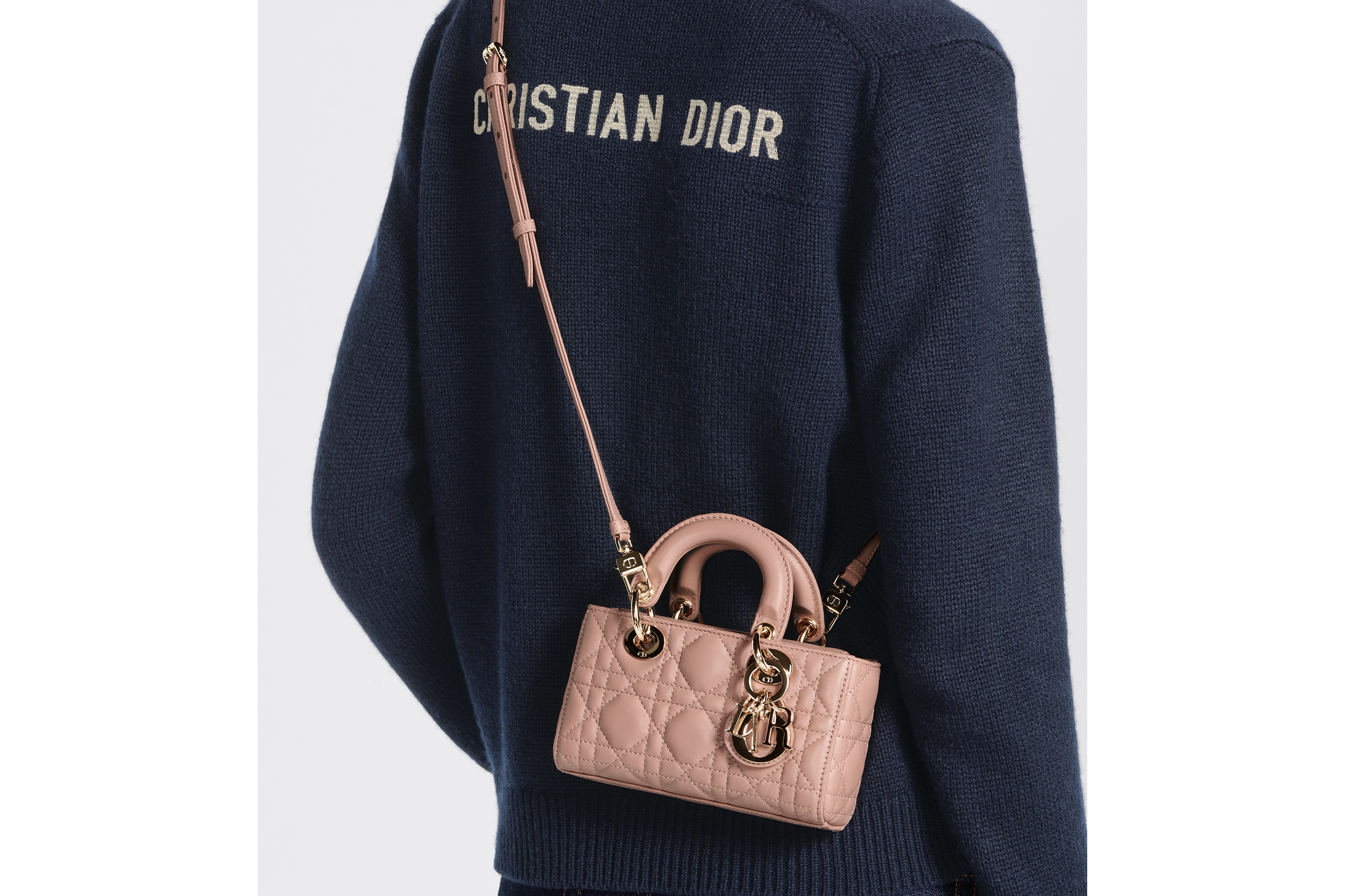 look_image_alt_prefix Lady D-Joy 超迷你手袋 玫瑰粉色羊皮革藤格纹 E06