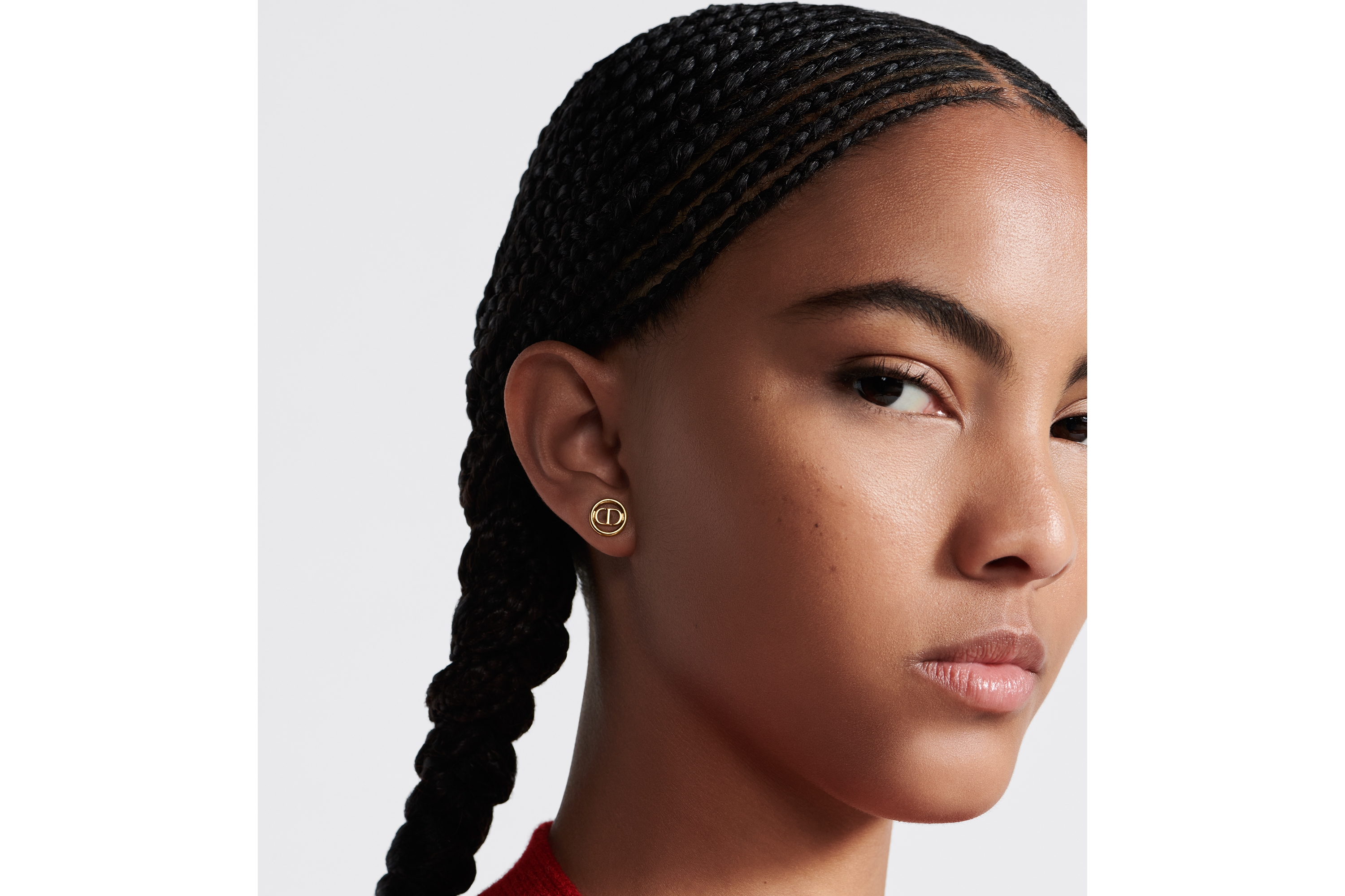 look_image_alt_prefix 30 Montaigne 耳钉 金色饰面金属 E08