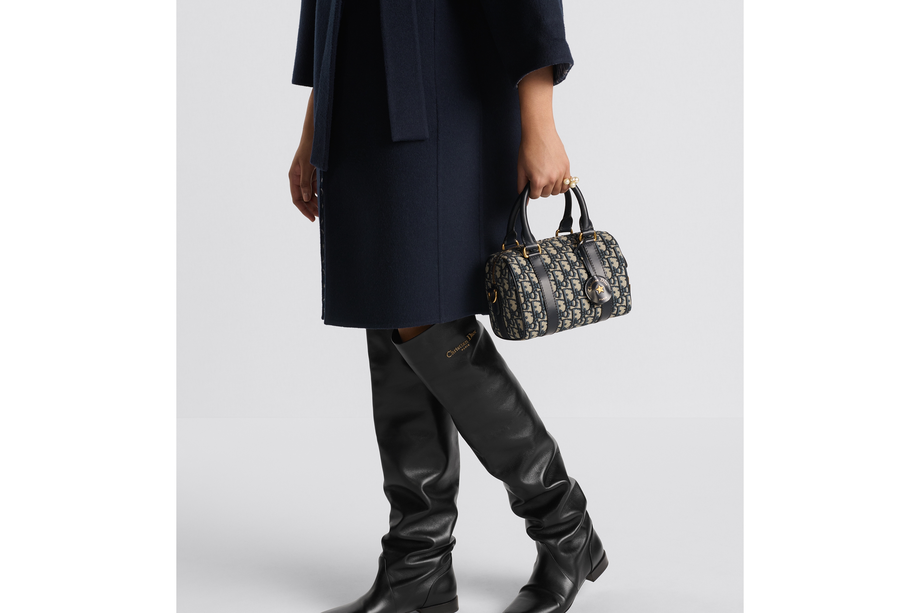 look_image_alt_prefix Dior Groove 20 手袋 蓝色 Oblique 印花面料 E10