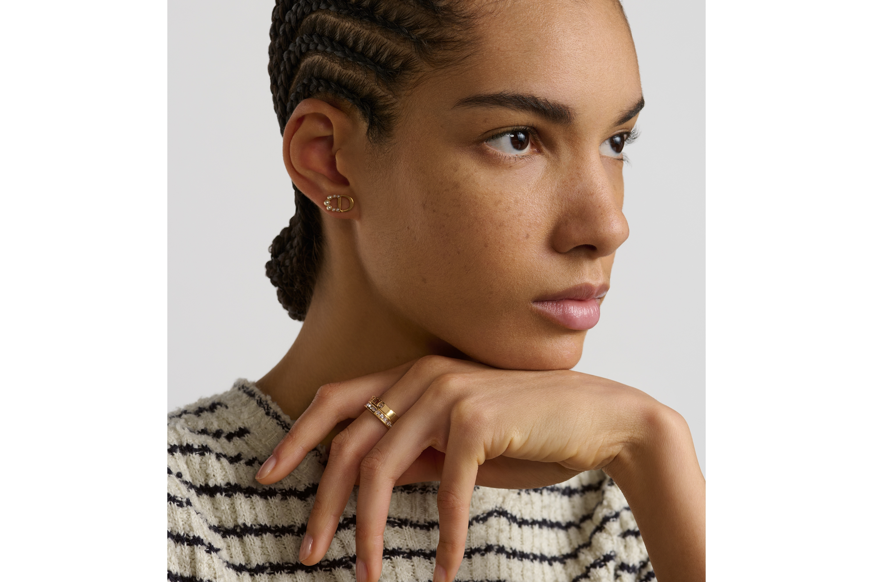 look_image_alt_prefix Dio(r)evolution 戒指套装 复古金色饰面金属和银色调晶体 E10