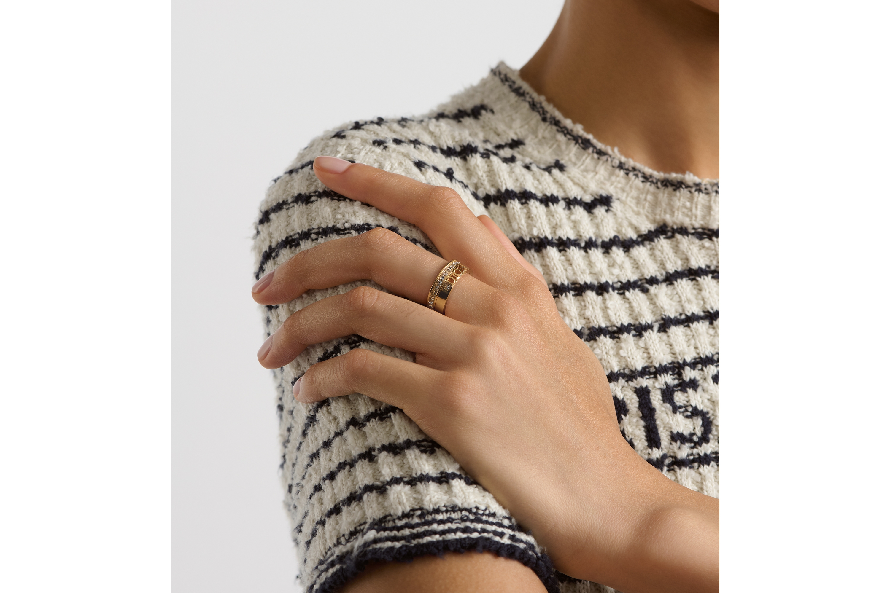 Dio(r)evolution 戒指套装 复古金色饰面金属和银色调晶体 E17