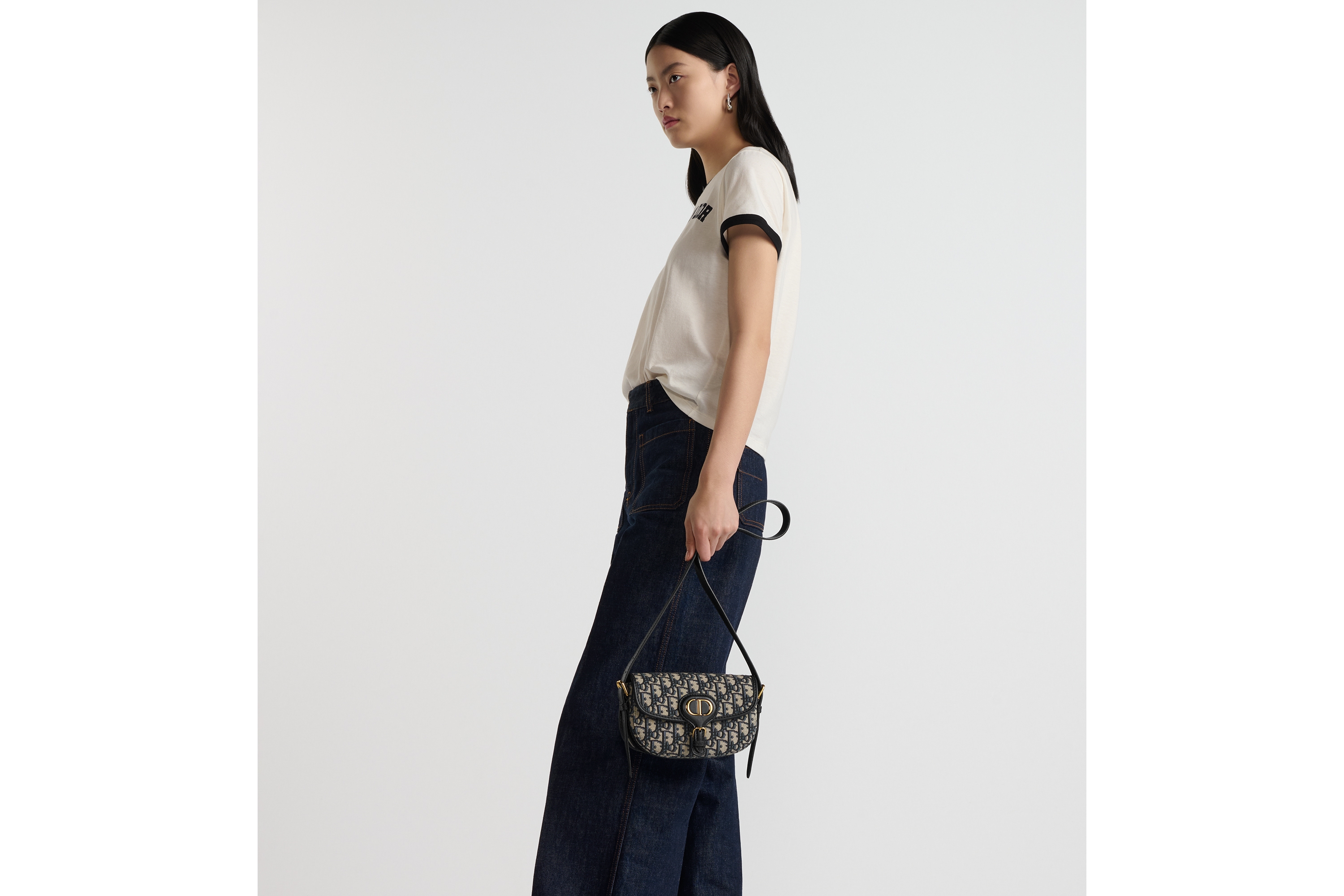 look_image_alt_prefix Dior Bobby East-West 手袋 蓝色 Oblique 印花面料 E05