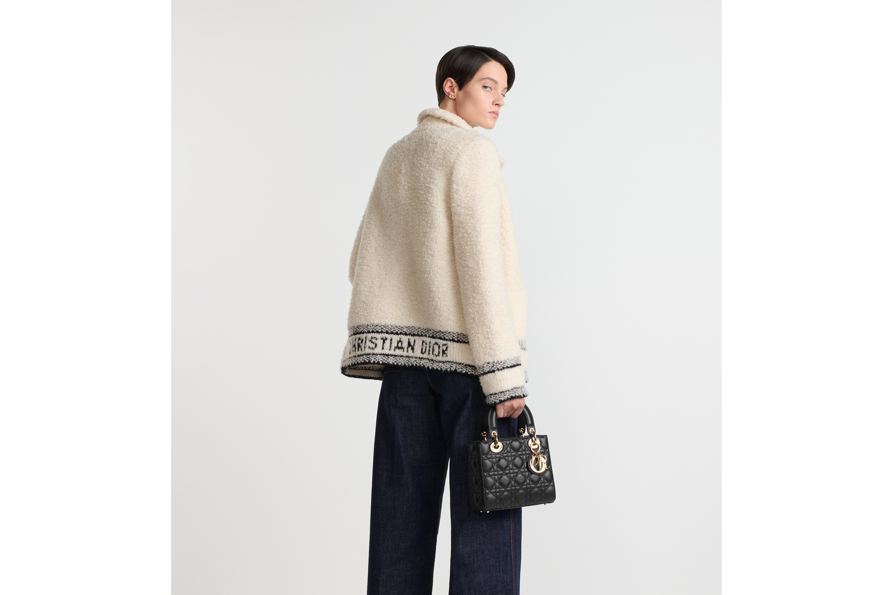 look_image_alt_prefix 小号 Lady Dior My ABCDior 手袋 黑色羊皮革藤格纹 E06