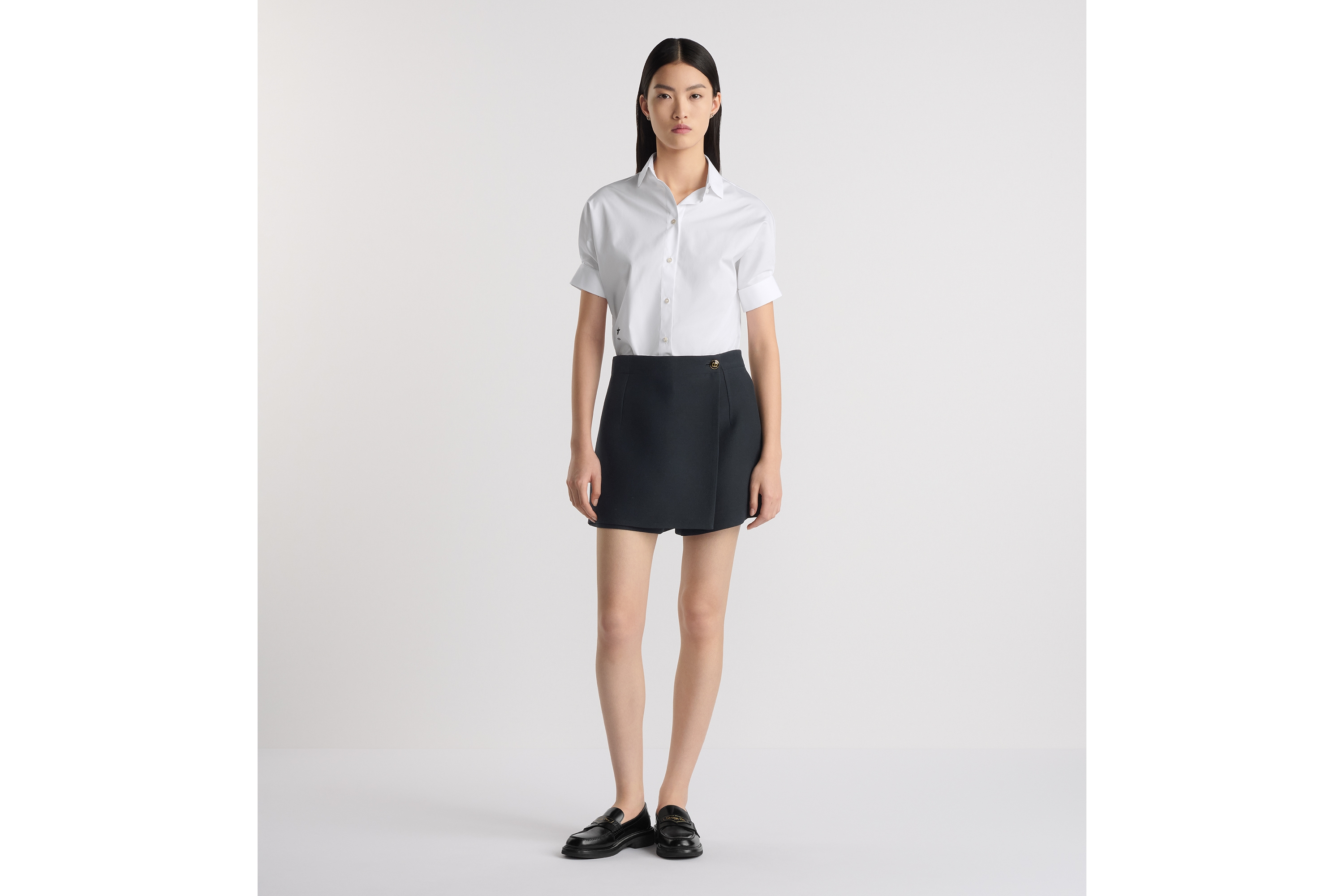 look_image_alt_prefix 衬衫 白色棉府绸搭配泡泡袖 E01