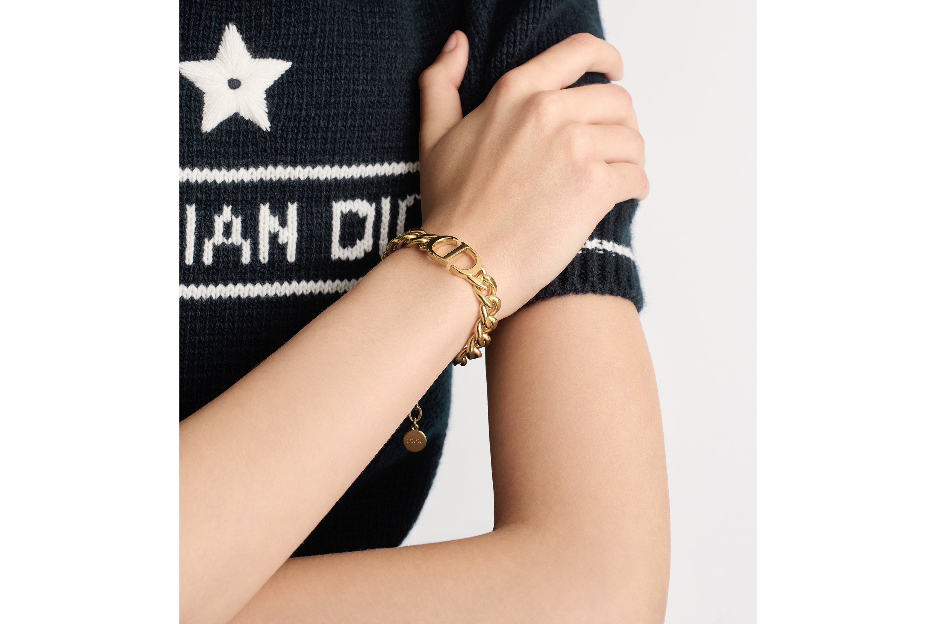 30 Montaigne 手链 金色饰面金属 E11