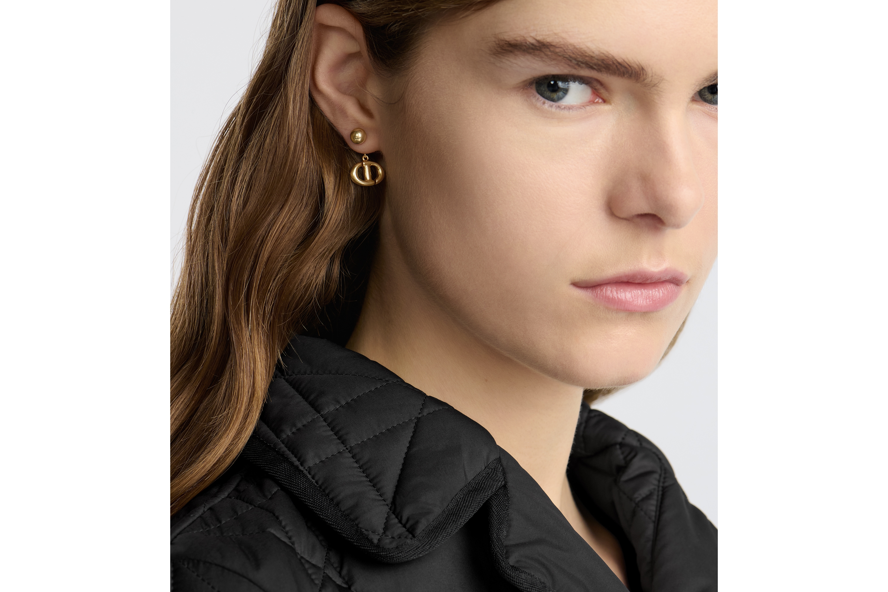 look_image_alt_prefix CD Navy 耳环 金色饰面金属 E08