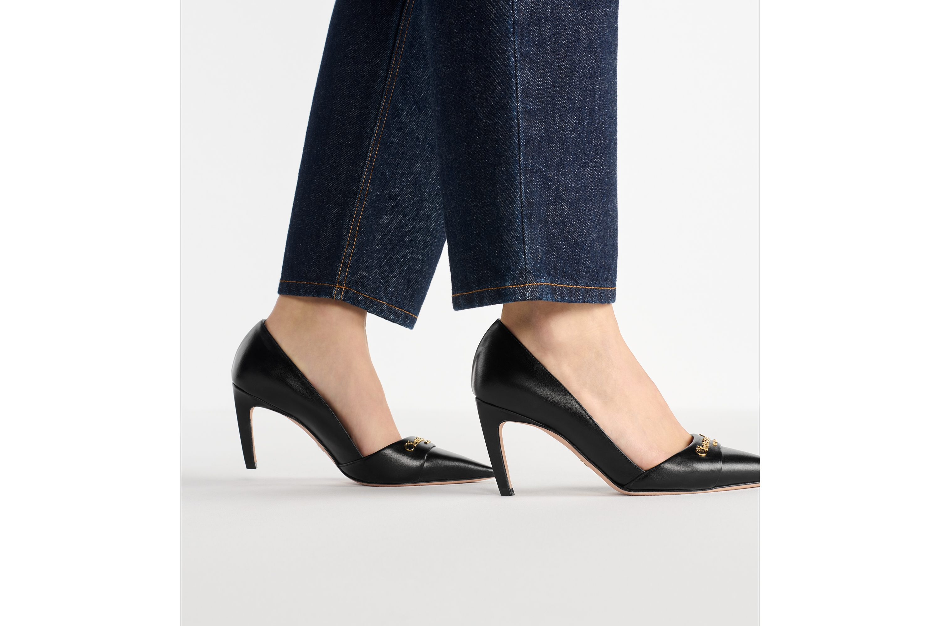 look_image_alt_prefix My Dior 高跟鞋 黑色柔软牛皮革 E15