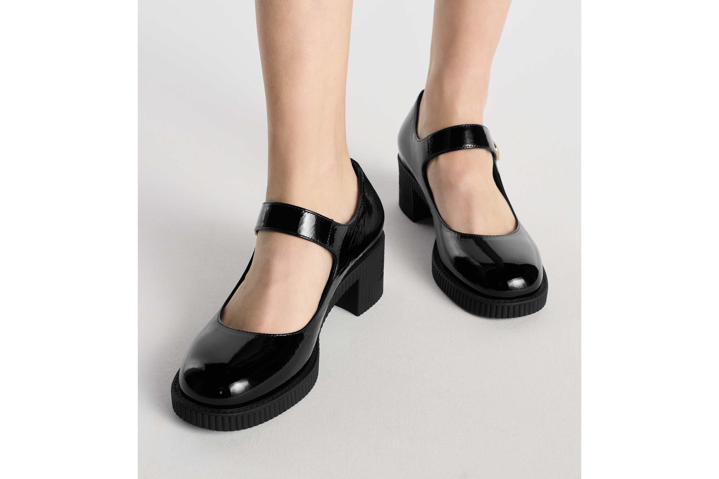 look_image_alt_prefix D-Doll 高跟鞋 黑色光泽牛皮革 E14