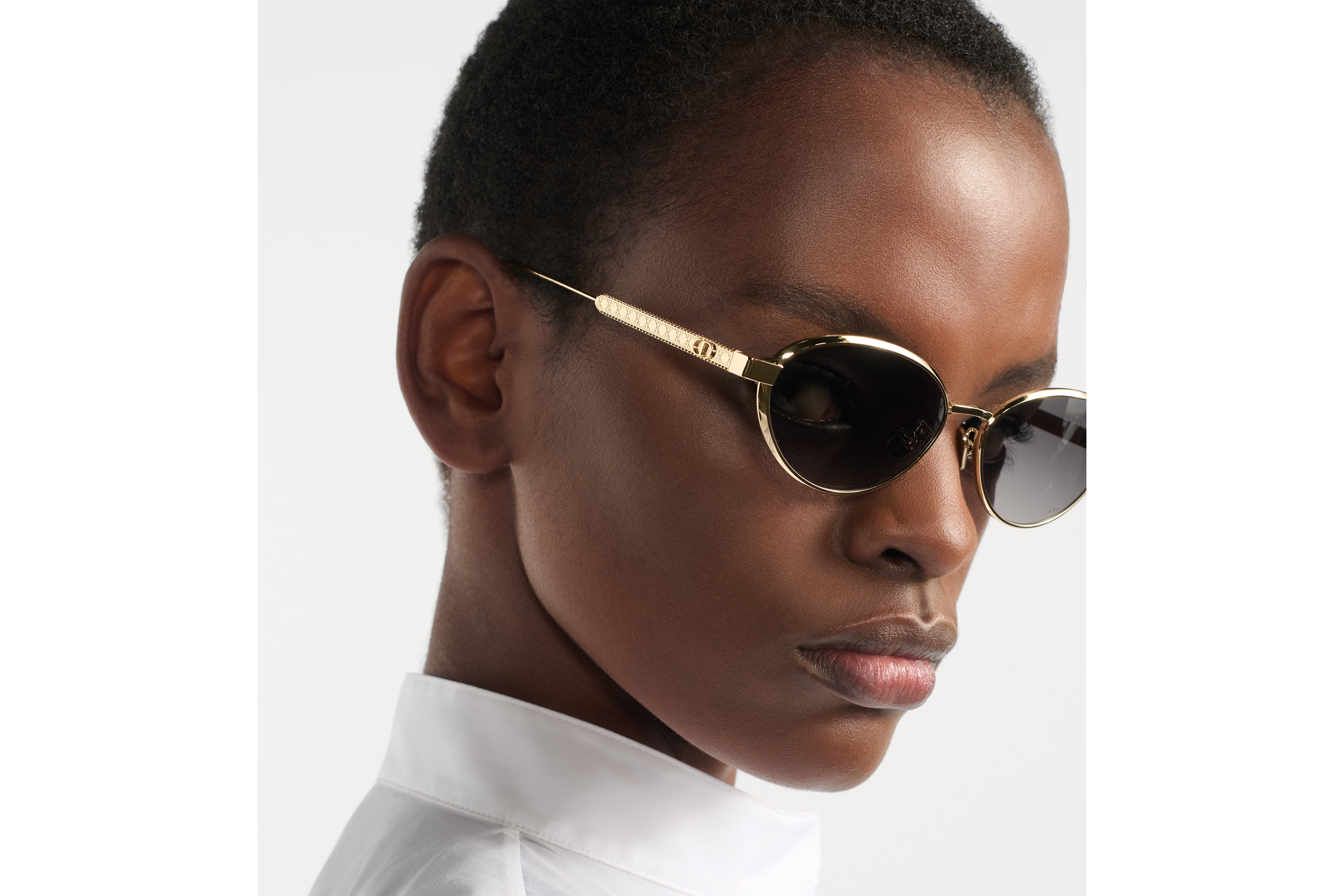 look_image_alt_prefix DiorCannage R1U 太阳眼镜 渐变灰色镜片椭圆形镜框 E08