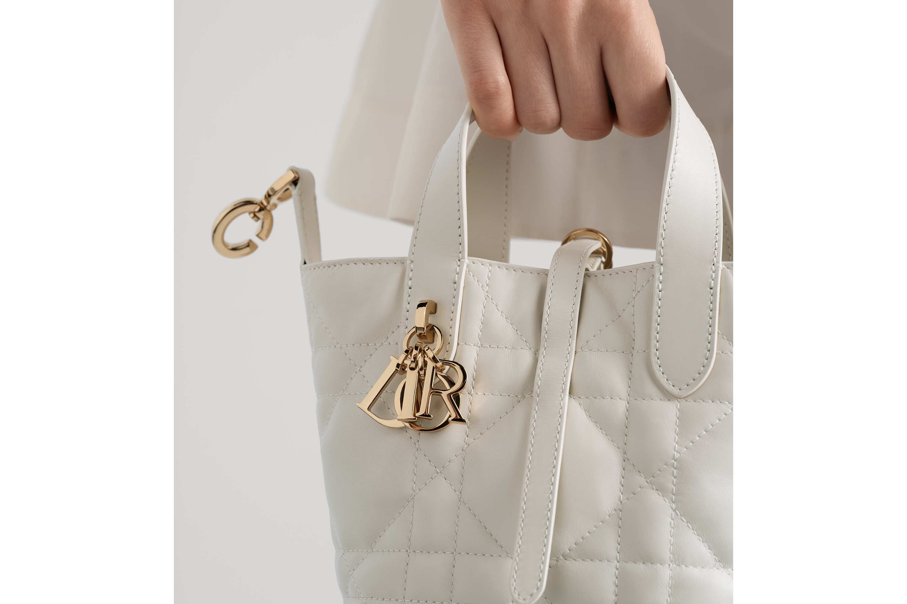 look_image_alt_prefix 微型 Dior Toujours 竖版手袋 奶白色牛皮革超大藤格纹 E17