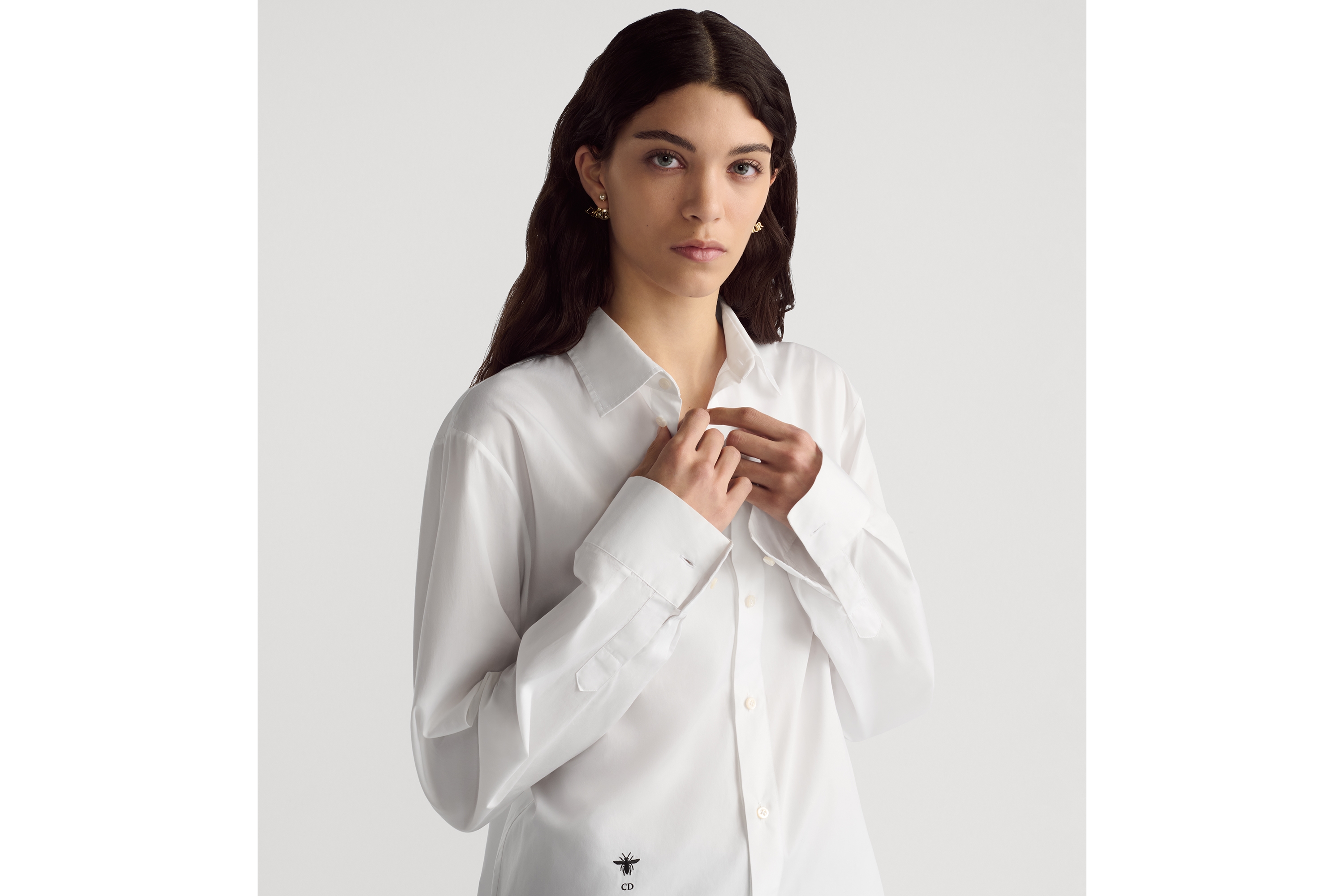 look_image_alt_prefix 衬衫 白色棉质面料 E07