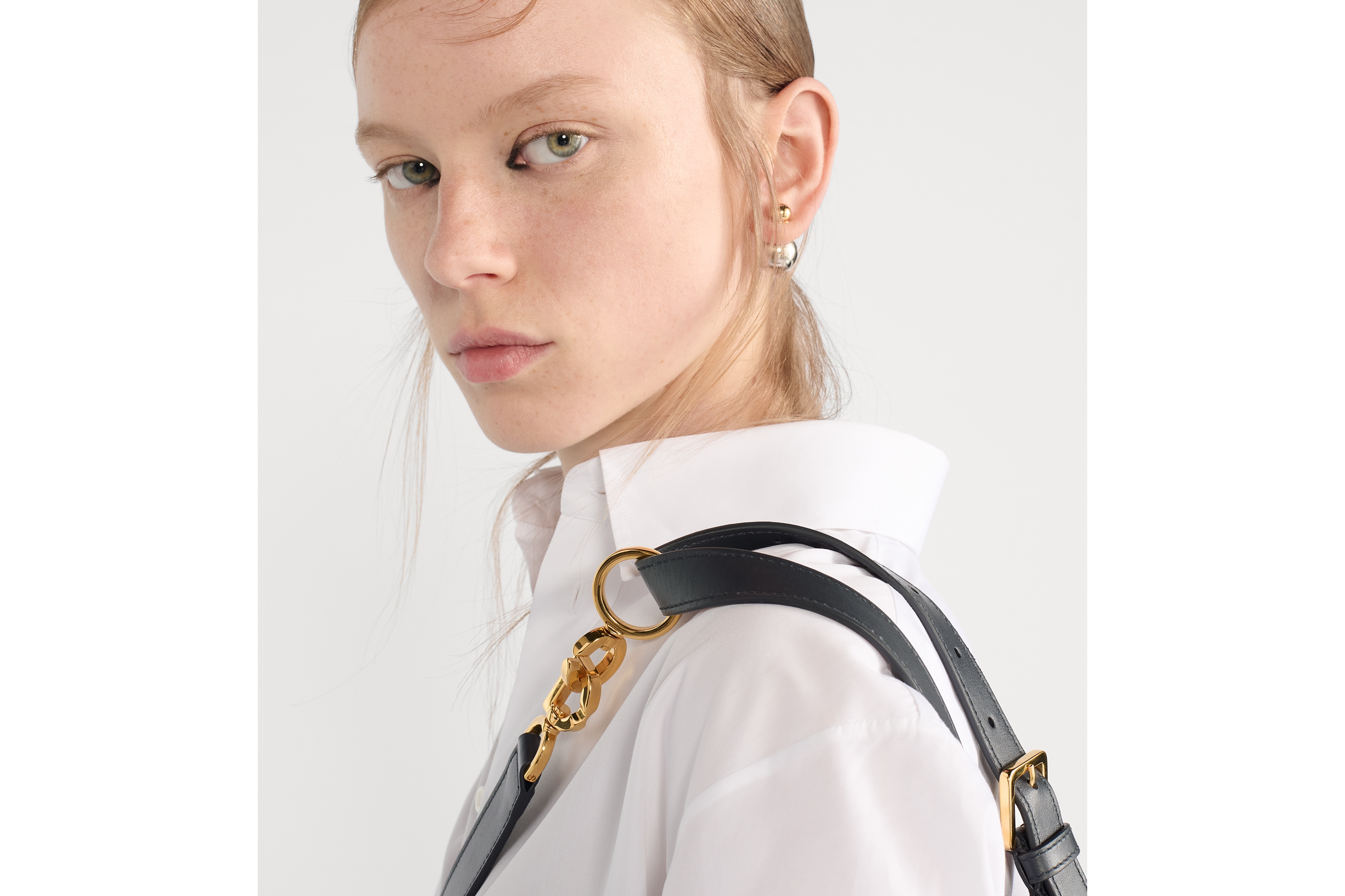 look_image_alt_prefix 小号 D-Journey 手袋 灰色 Denim Dior Oblique 提花面料 E08