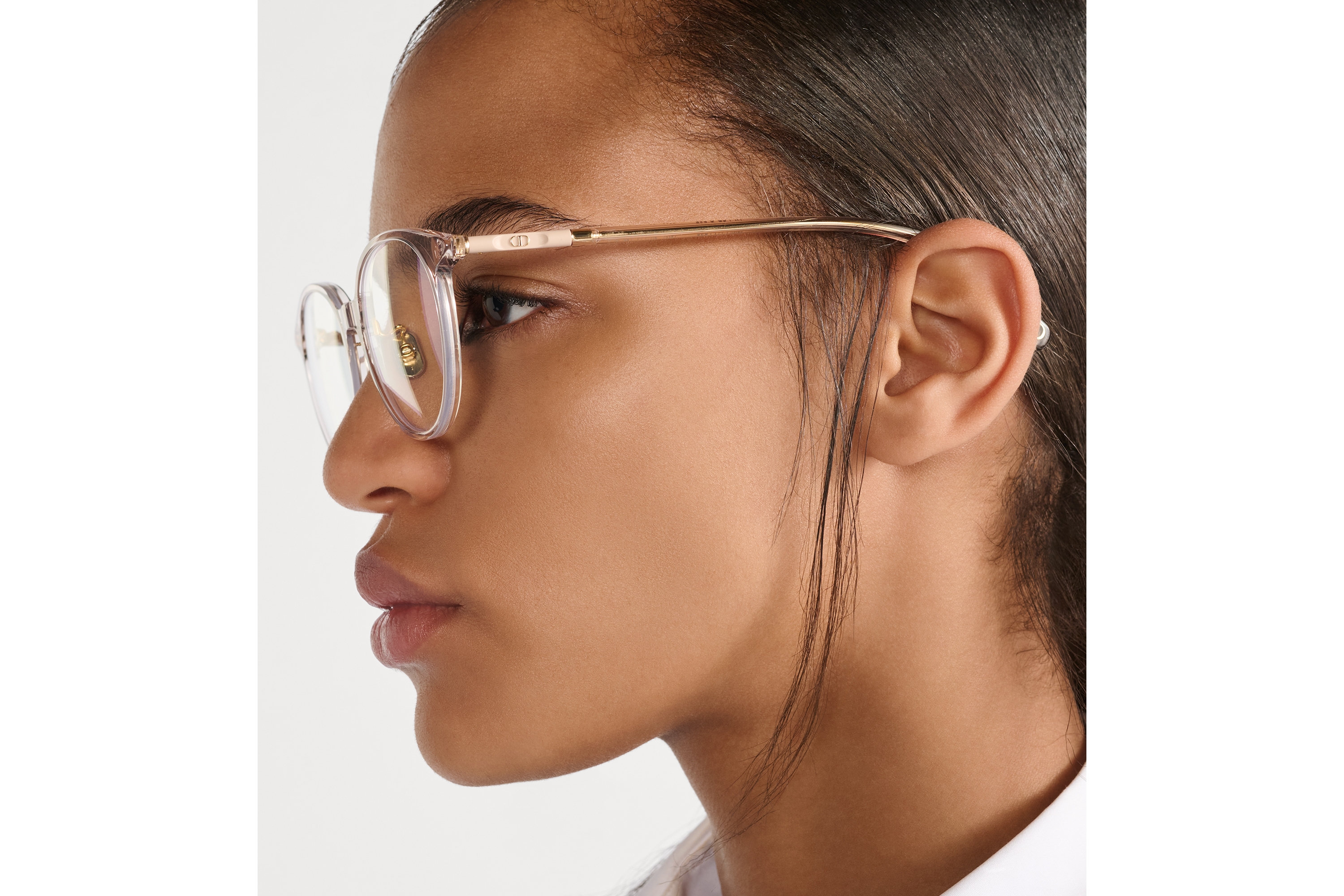 MiniCD R5F 太阳眼镜 透明色圆形镜框防蓝光镜片 E07