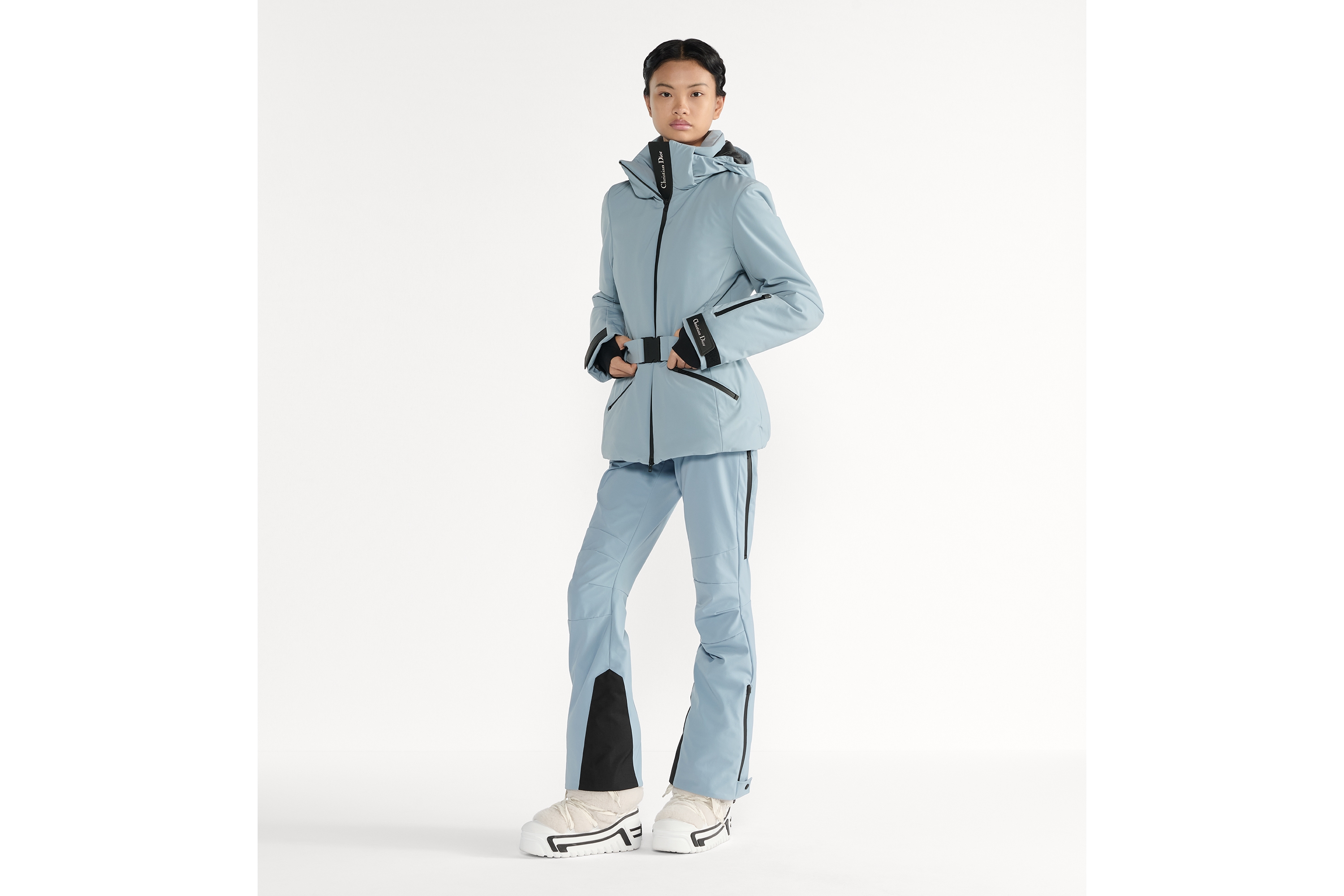 DiorAlps 喇叭形滑雪长裤 淡蓝色塔夫绸科技面料 E01