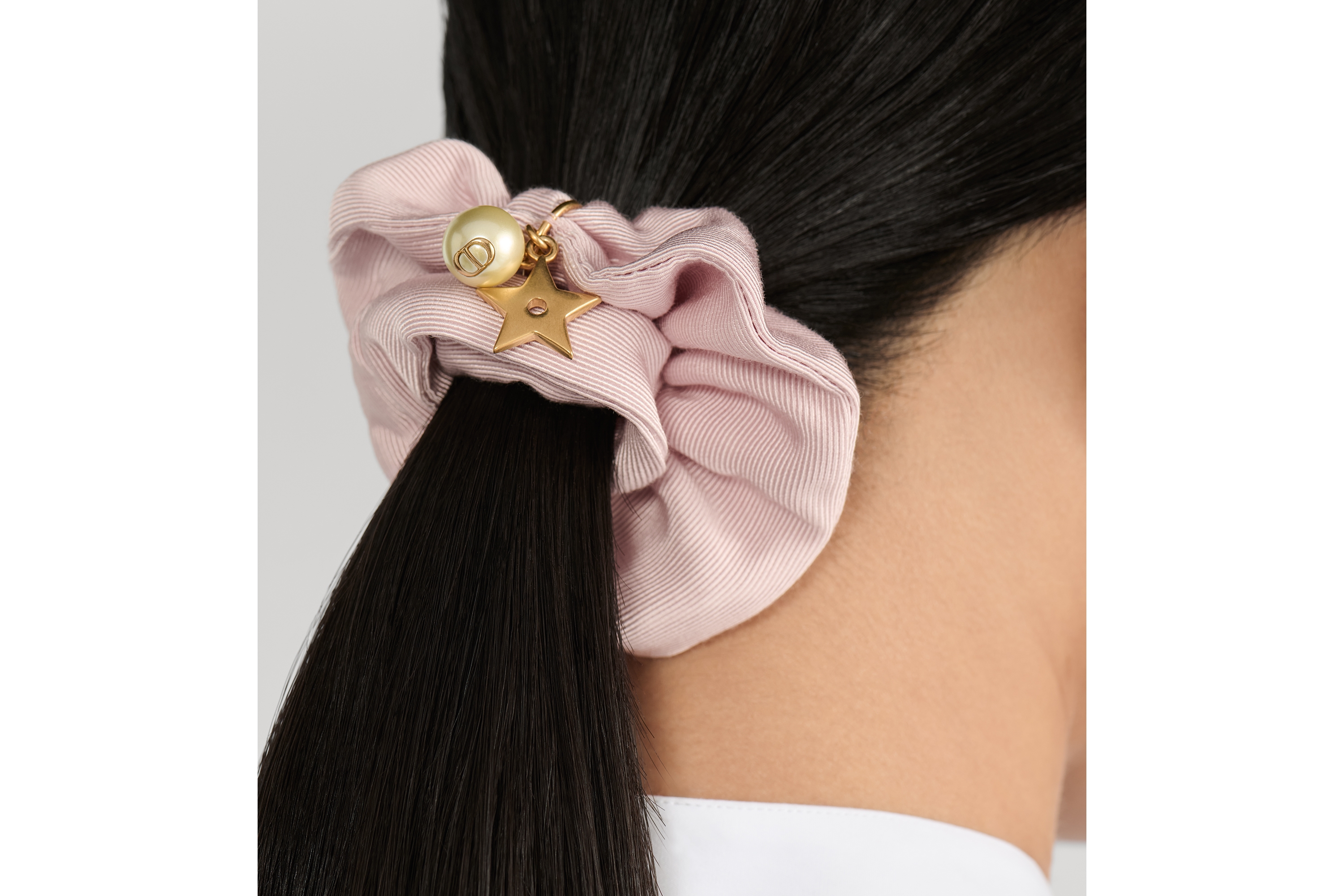 Dior Sweet 发绳 淡粉色罗缎效果科技面料 E17