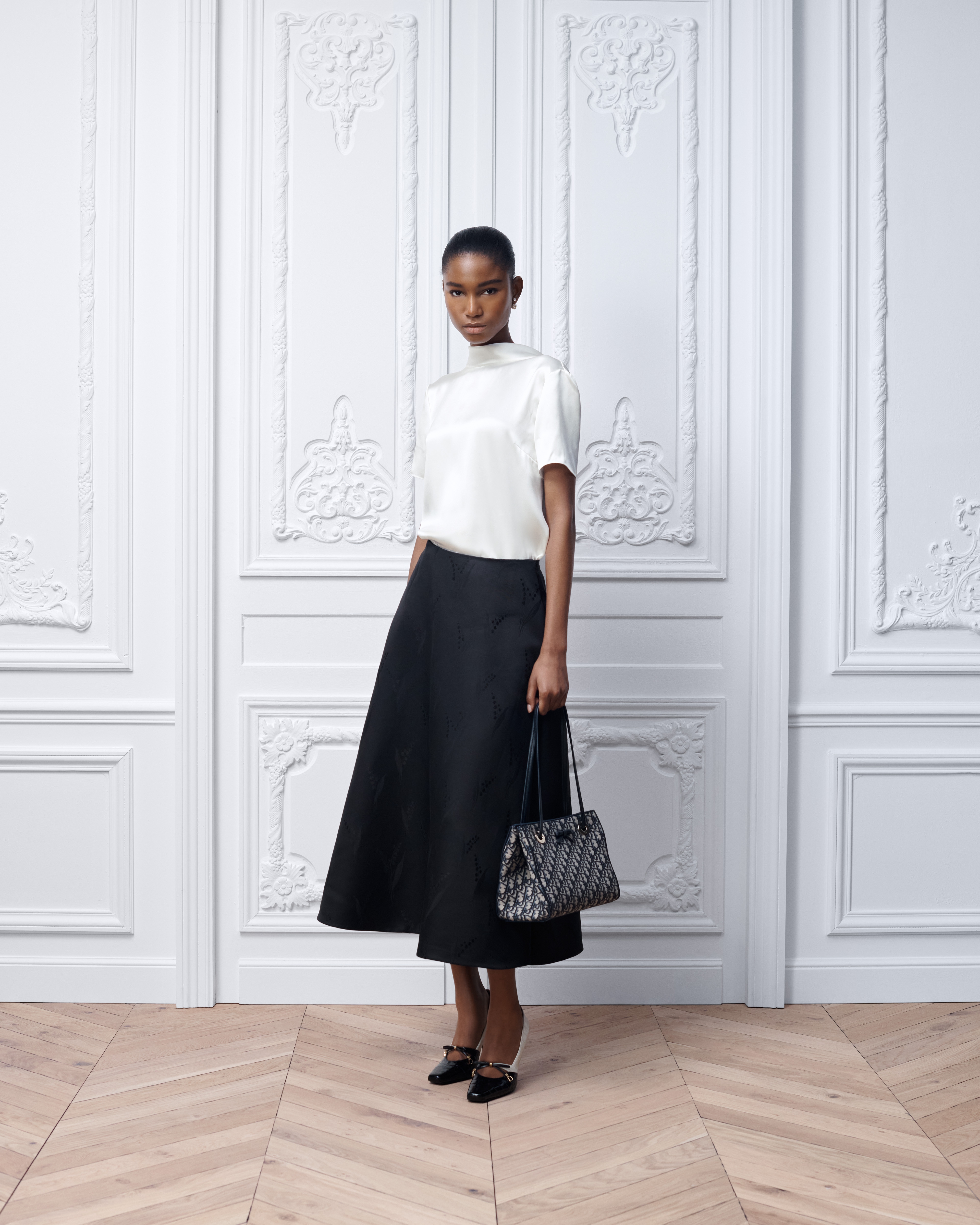 look_image_alt_prefix 小号购物袋 蓝色 Oblique 印花面料 E01