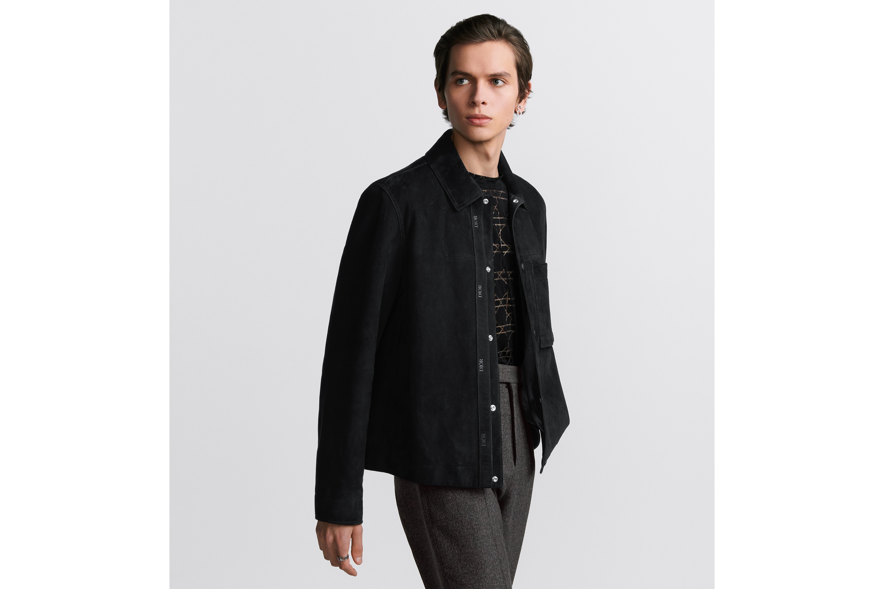 look_image_alt_prefix 外套 黑色绒面羊皮革 E01