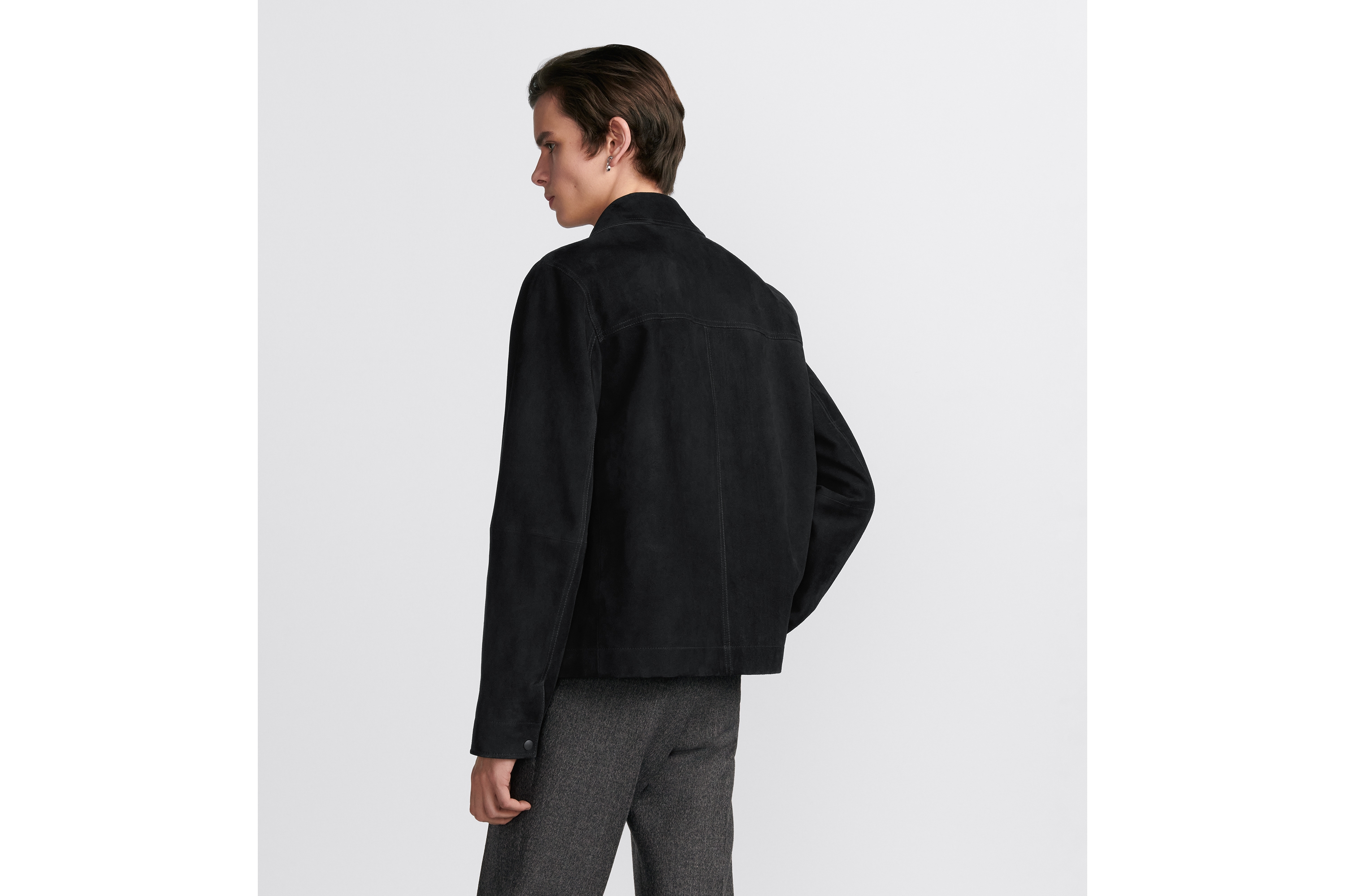 look_image_alt_prefix 外套 黑色绒面羊皮革 E03