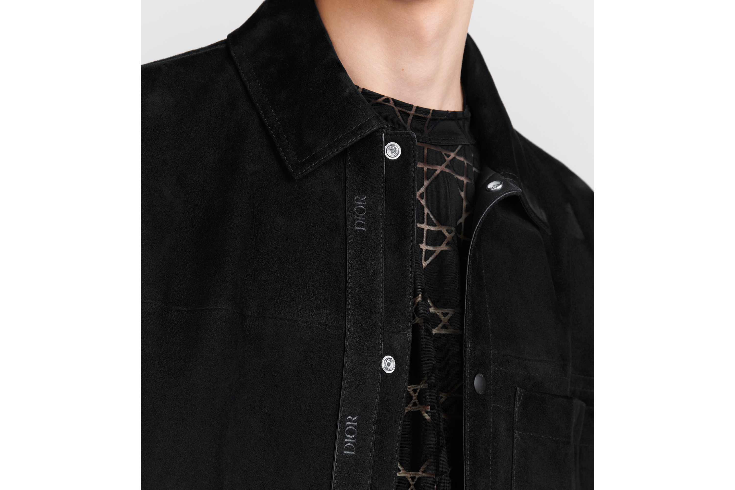 look_image_alt_prefix 外套 黑色绒面羊皮革 E04