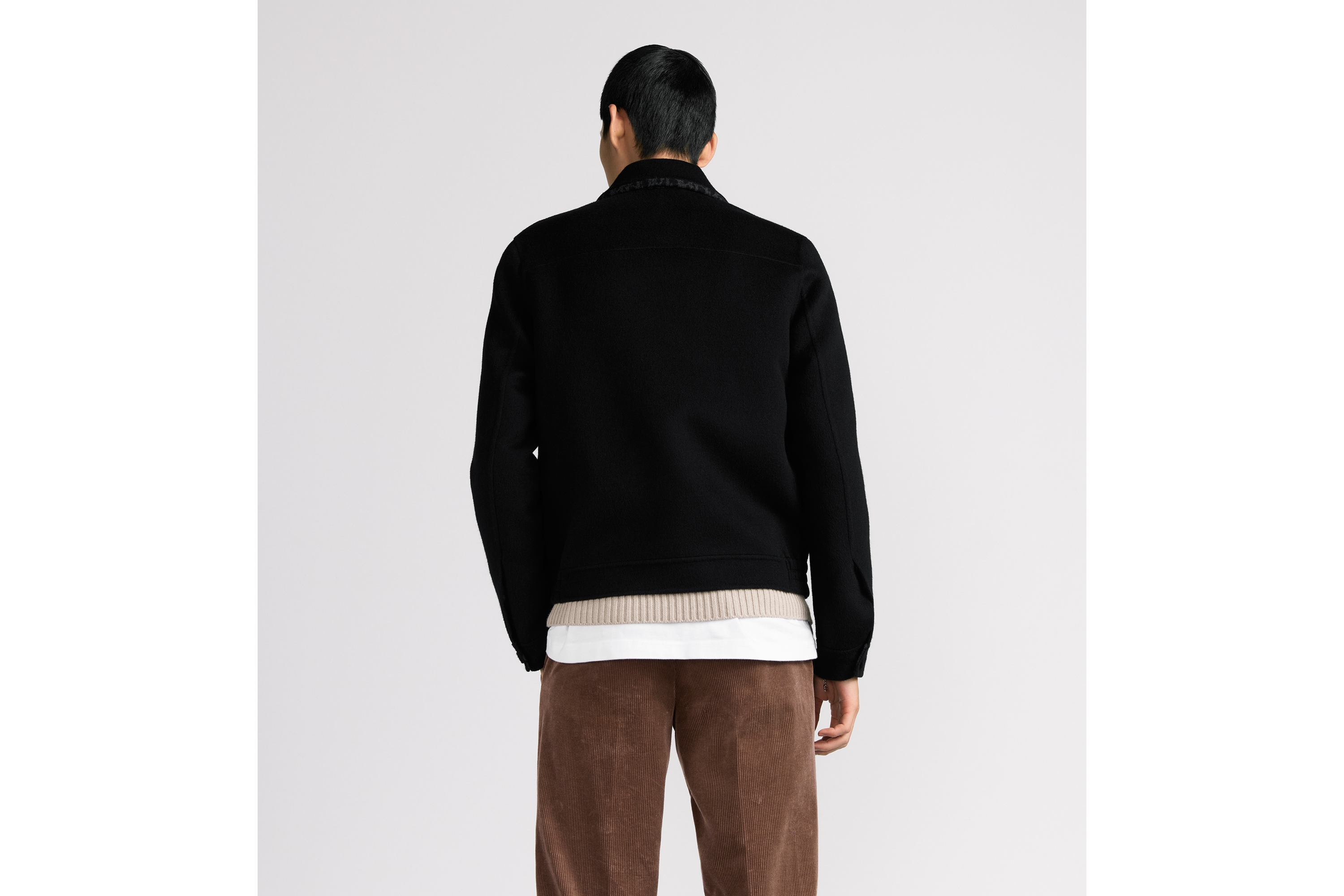 look_image_alt_prefix Dior Icons 单西 黑色双面绵羊毛和山羊绒混纺面料 E03