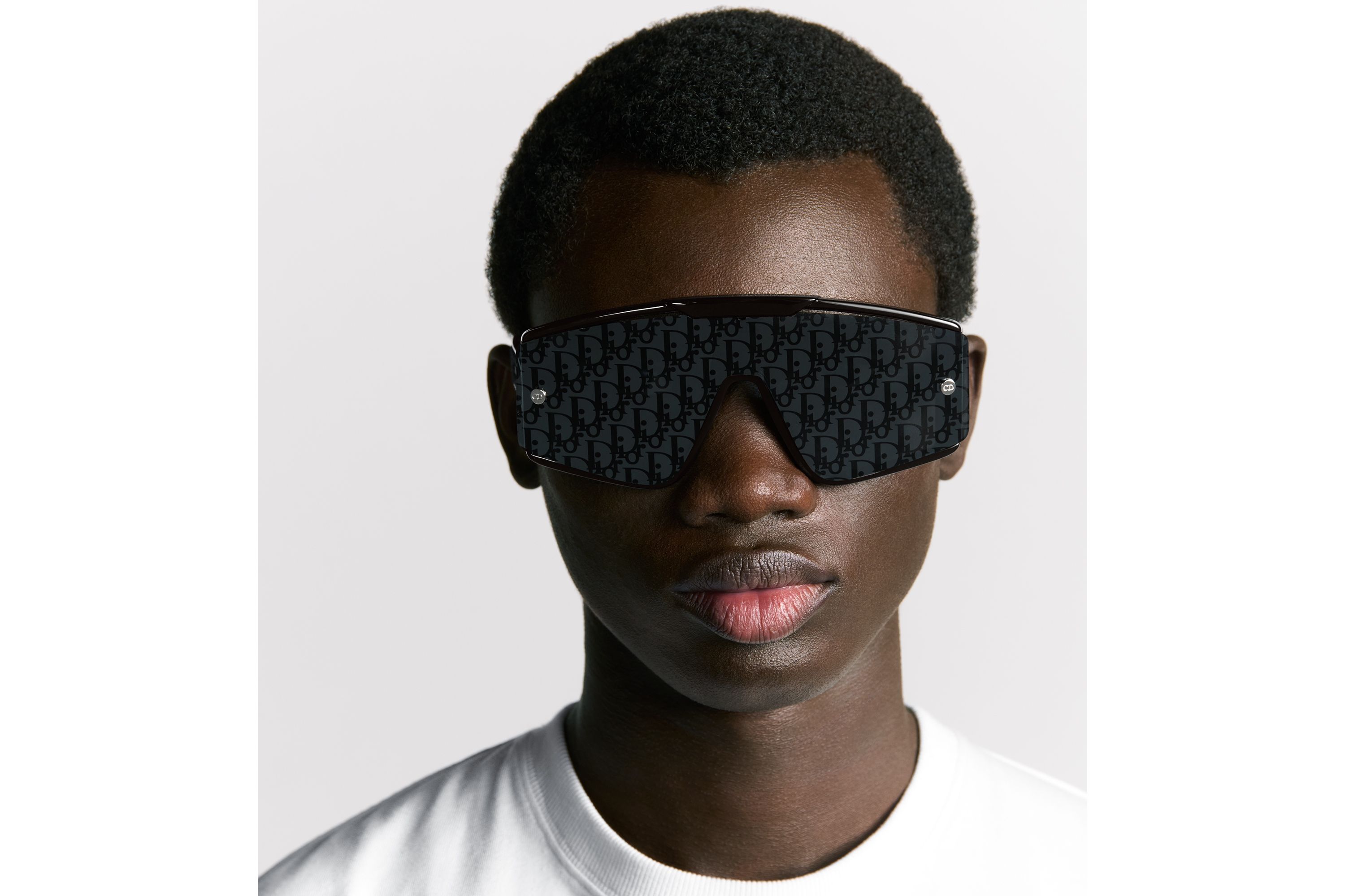 Diorxtrem MU 太阳眼镜 黑色镜框眼罩式可互换镜片 E29