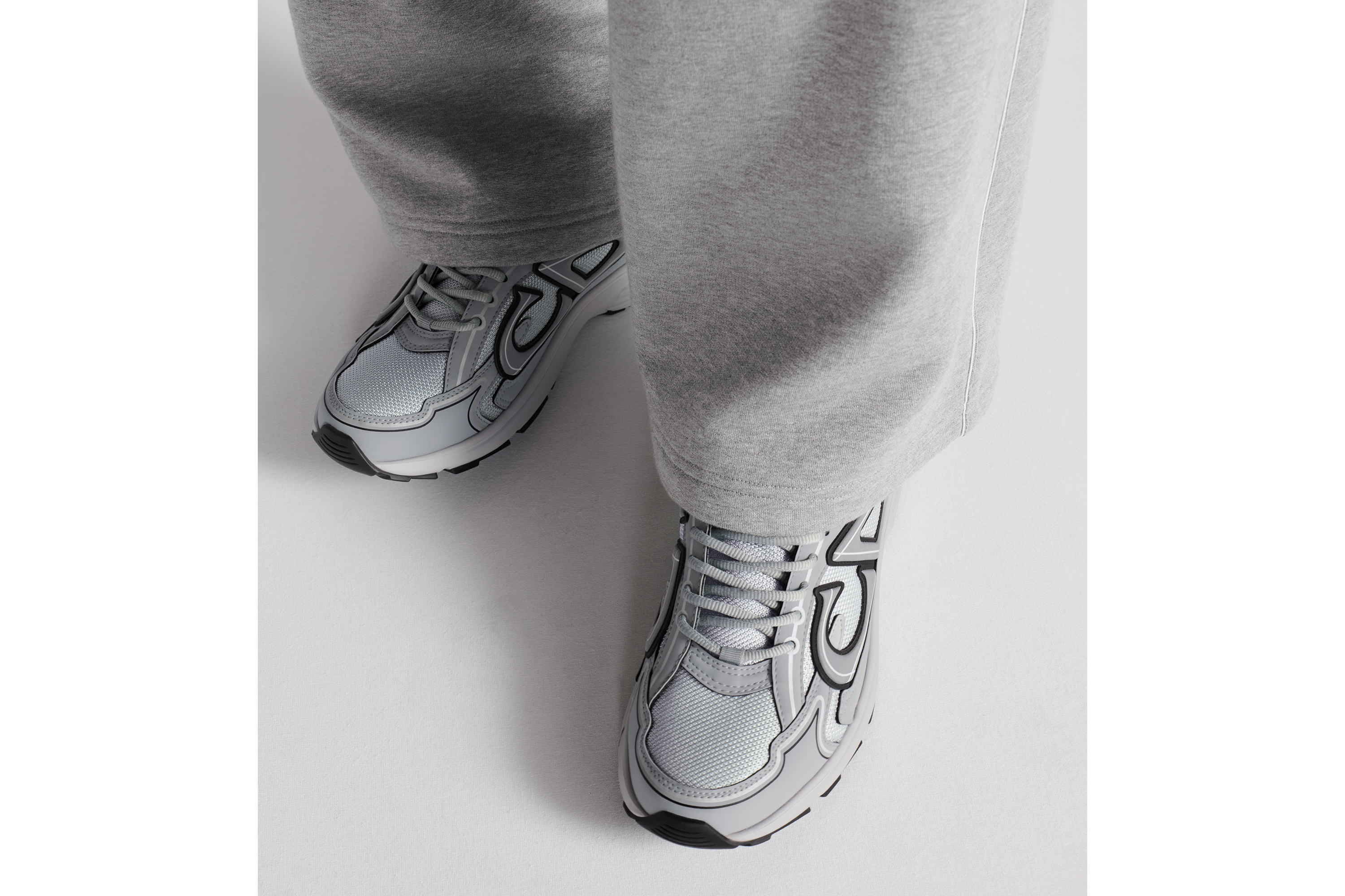 look_image_alt_prefix B30 Countdown 运动鞋 迪奥灰网面和迪奥灰科技面料 E24