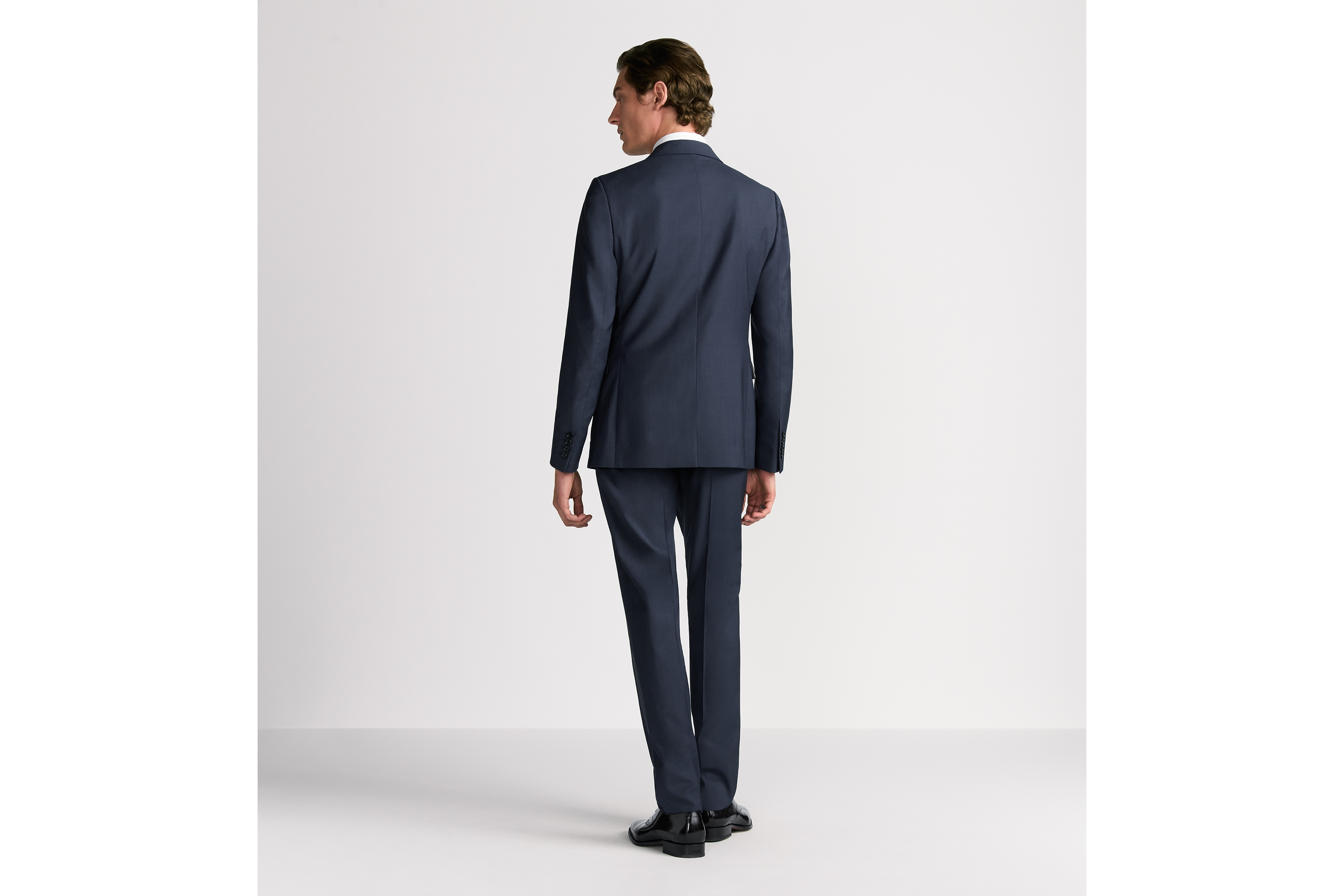 look_image_alt_prefix 经典西装 海军蓝色绵羊毛面料 E09