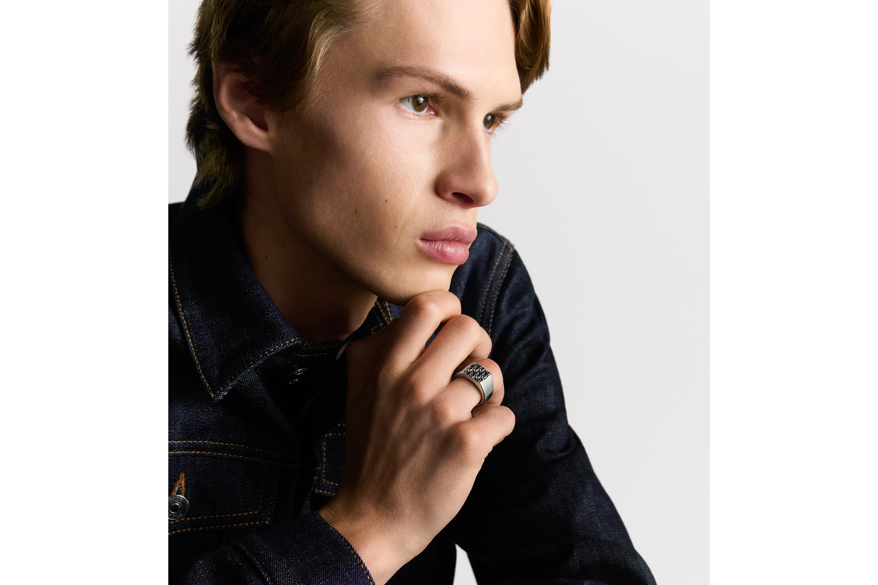 Dior Oblique 印章戒指 银质 E39