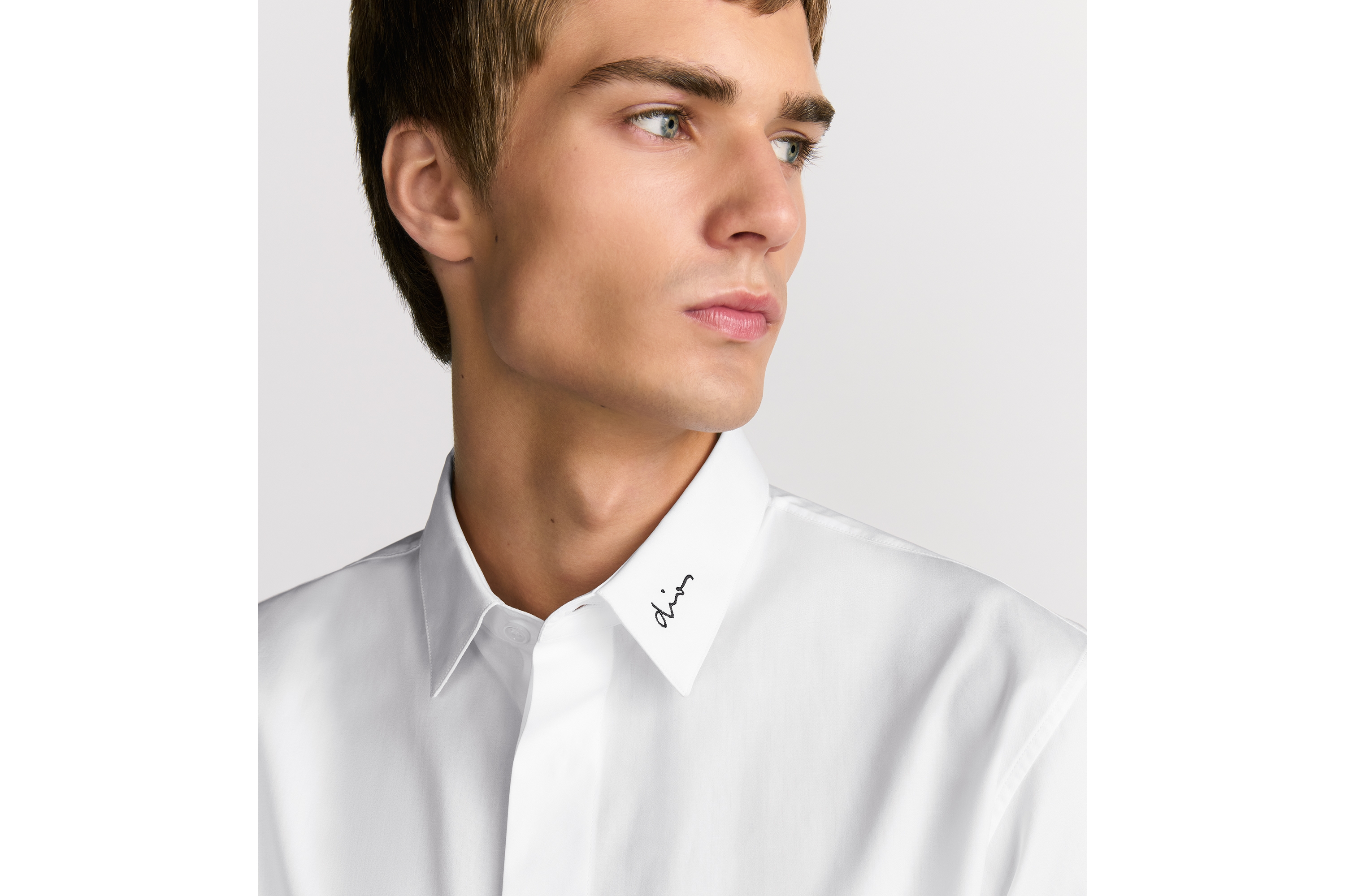 look_image_alt_prefix 衬衫 白色棉府绸 Dior 刺绣 E10