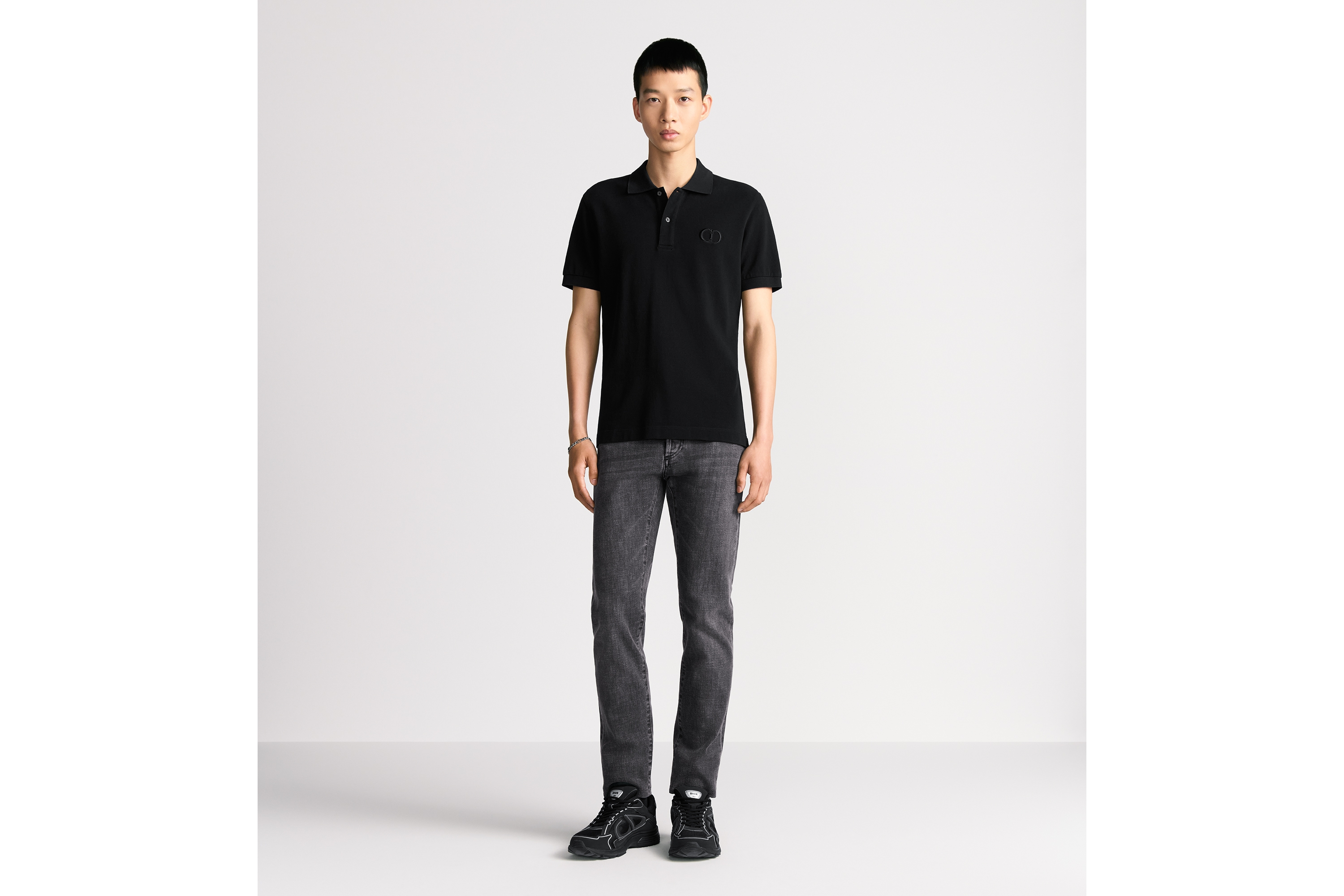 look_image_alt_prefix 修身版型牛仔裤 灰色棉质混纺牛仔布 E08