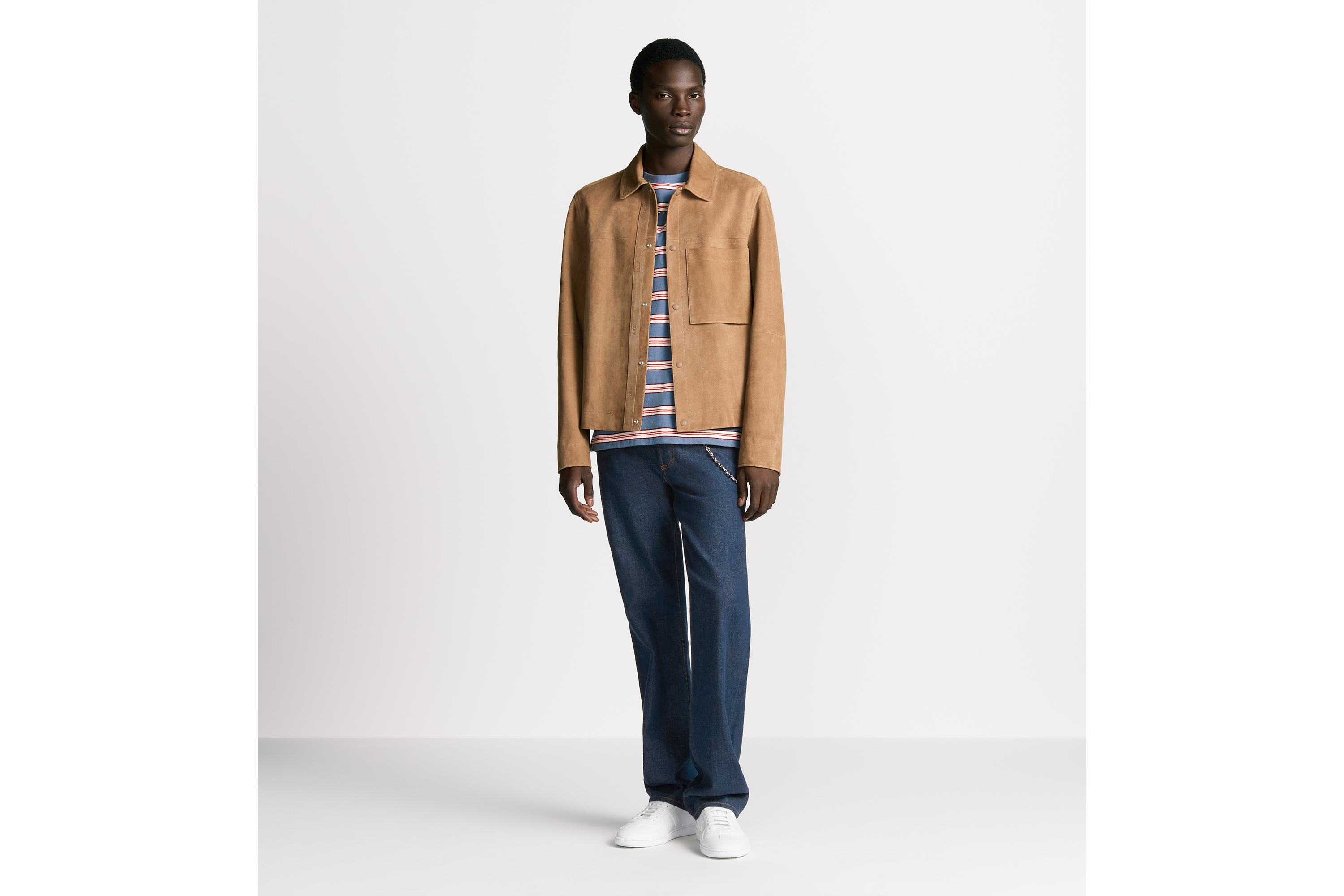 短夹克 棕色羊皮革 E02