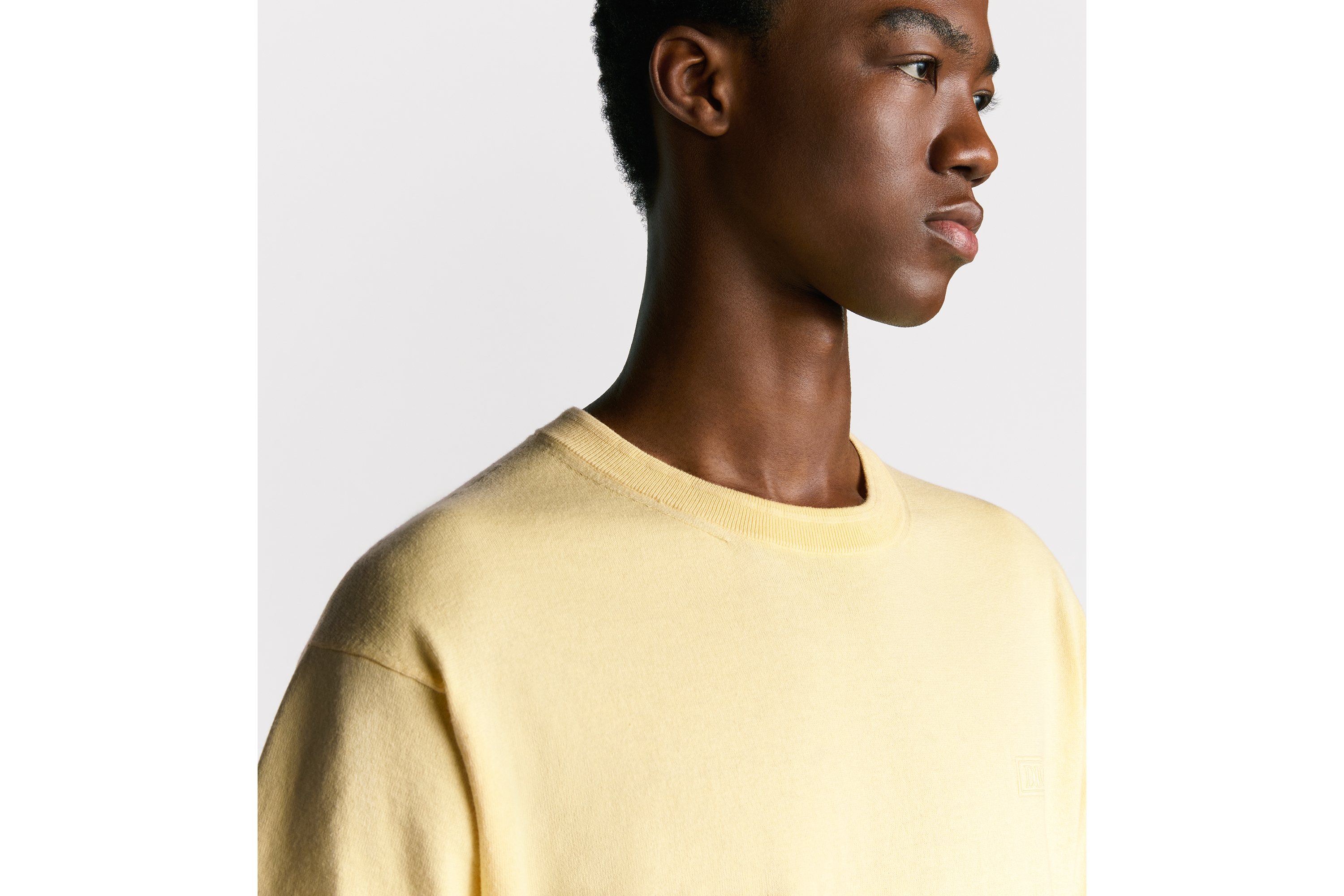 look_image_alt_prefix Dior Icons T 恤 黄色棉质混纺平纹针织面料 E07