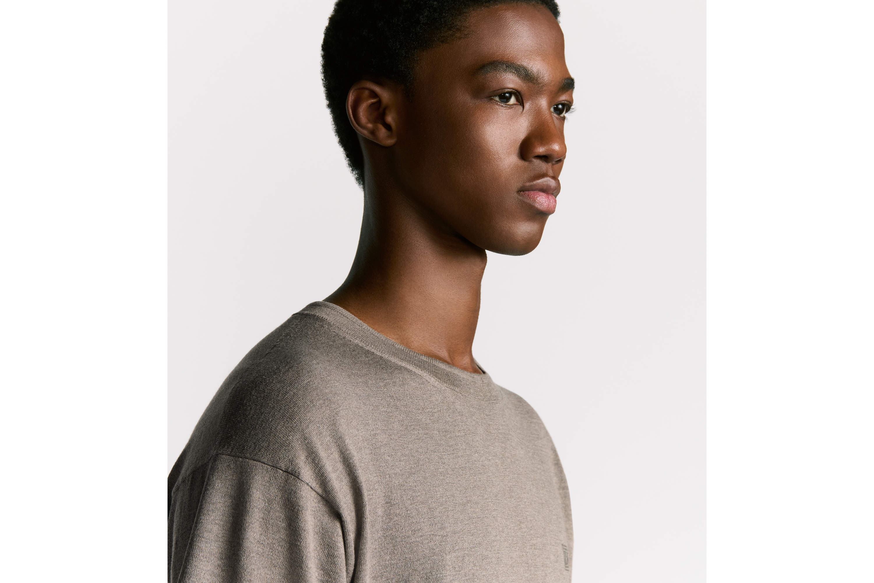 look_image_alt_prefix Dior Icons T 恤 米色棉质混纺平纹针织面料 E07