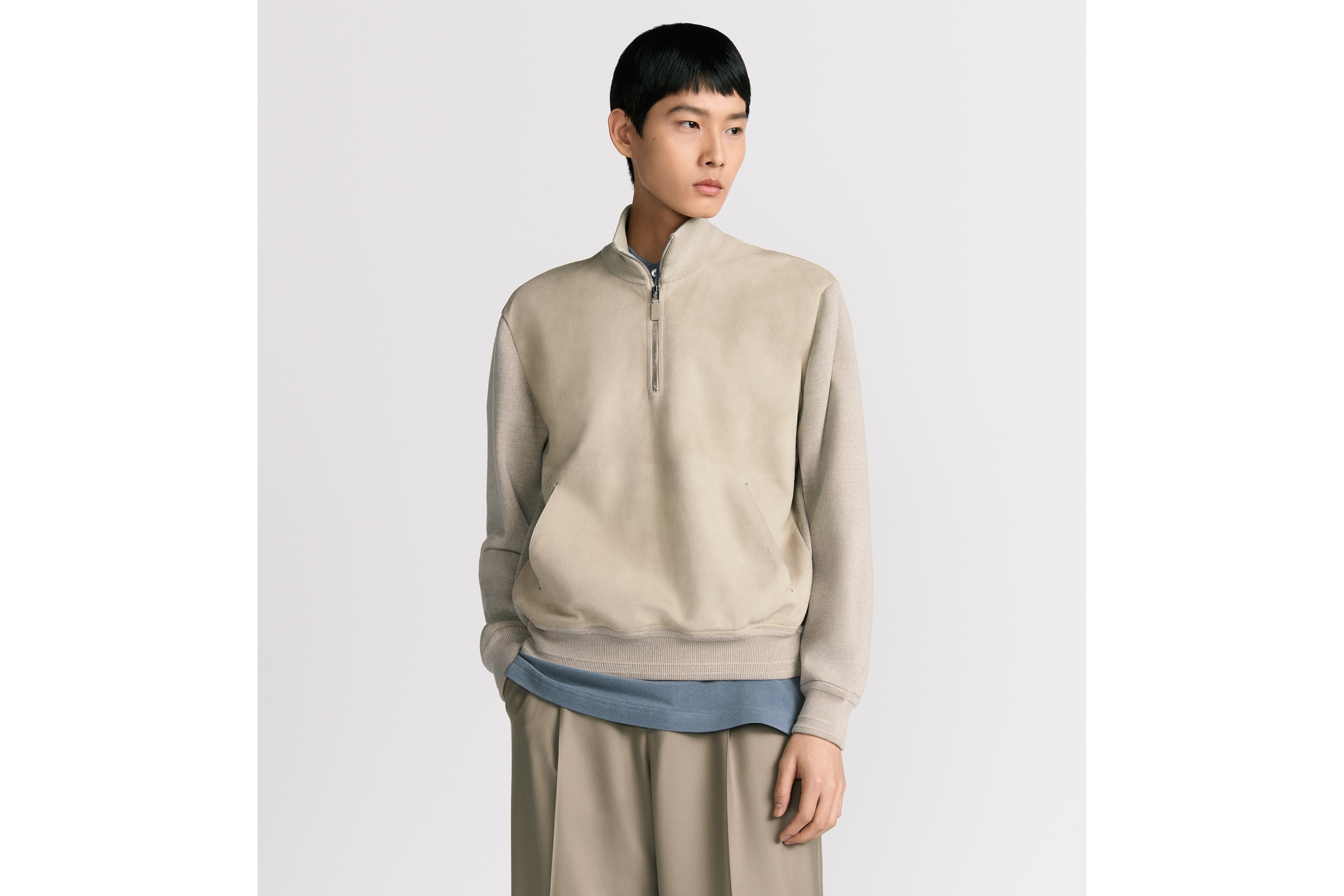 look_image_alt_prefix Dior Icons 针织衫 米色绵羊毛针织面料 E01