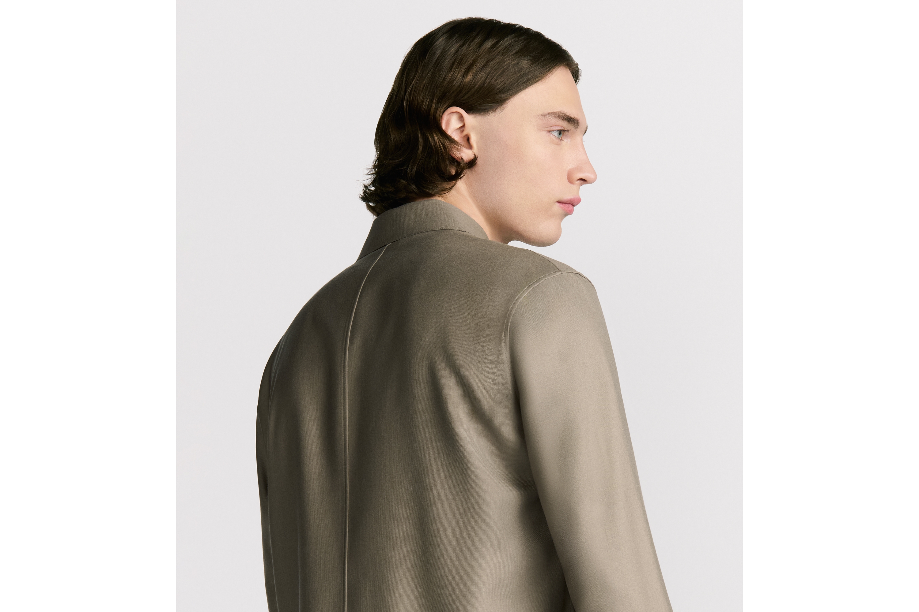 look_image_alt_prefix Dior Icons 衬衫 米色山羊绒混纺斜纹面料 E03