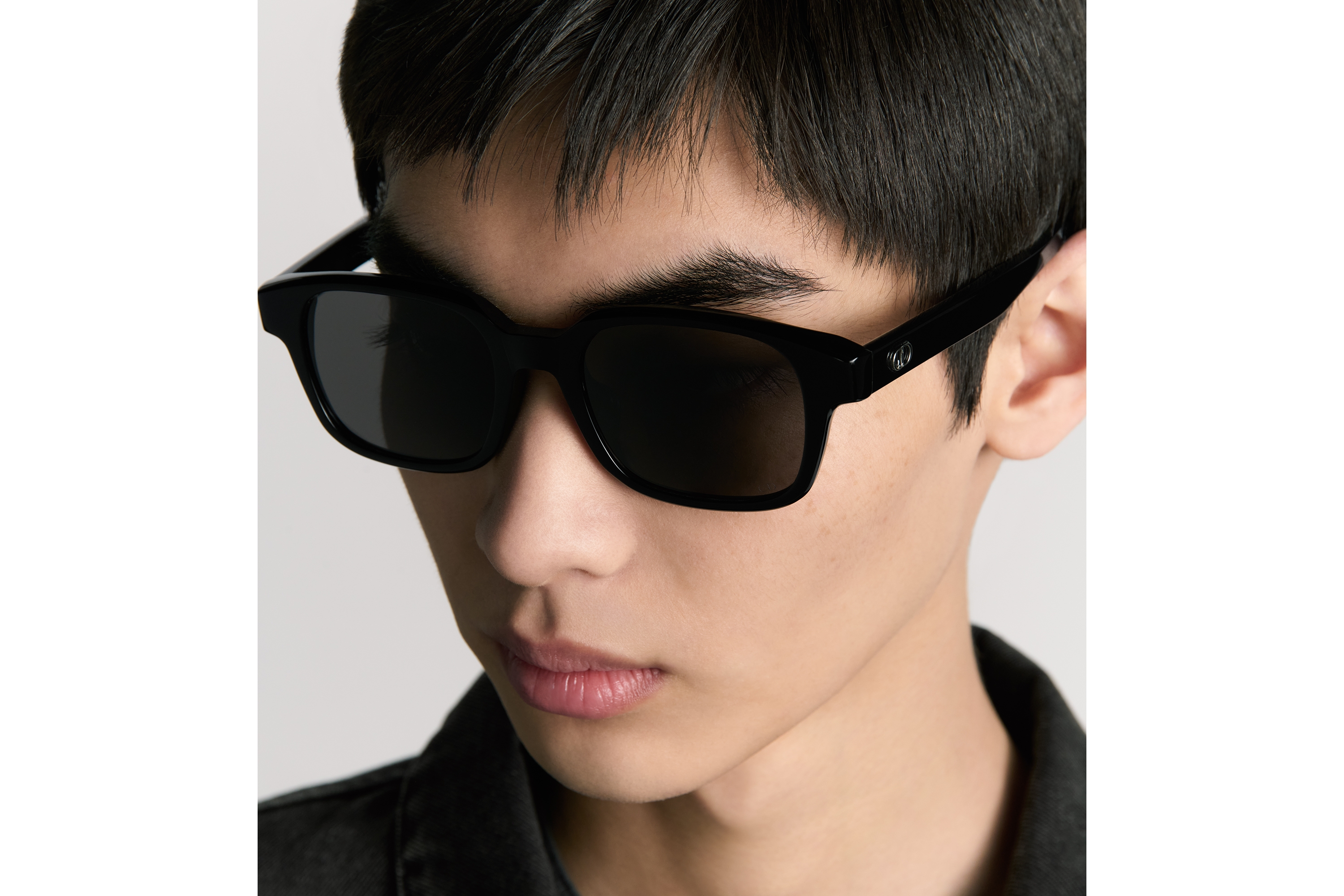 CD Icon S4F 太阳眼镜 黑色正方形镜框 E29