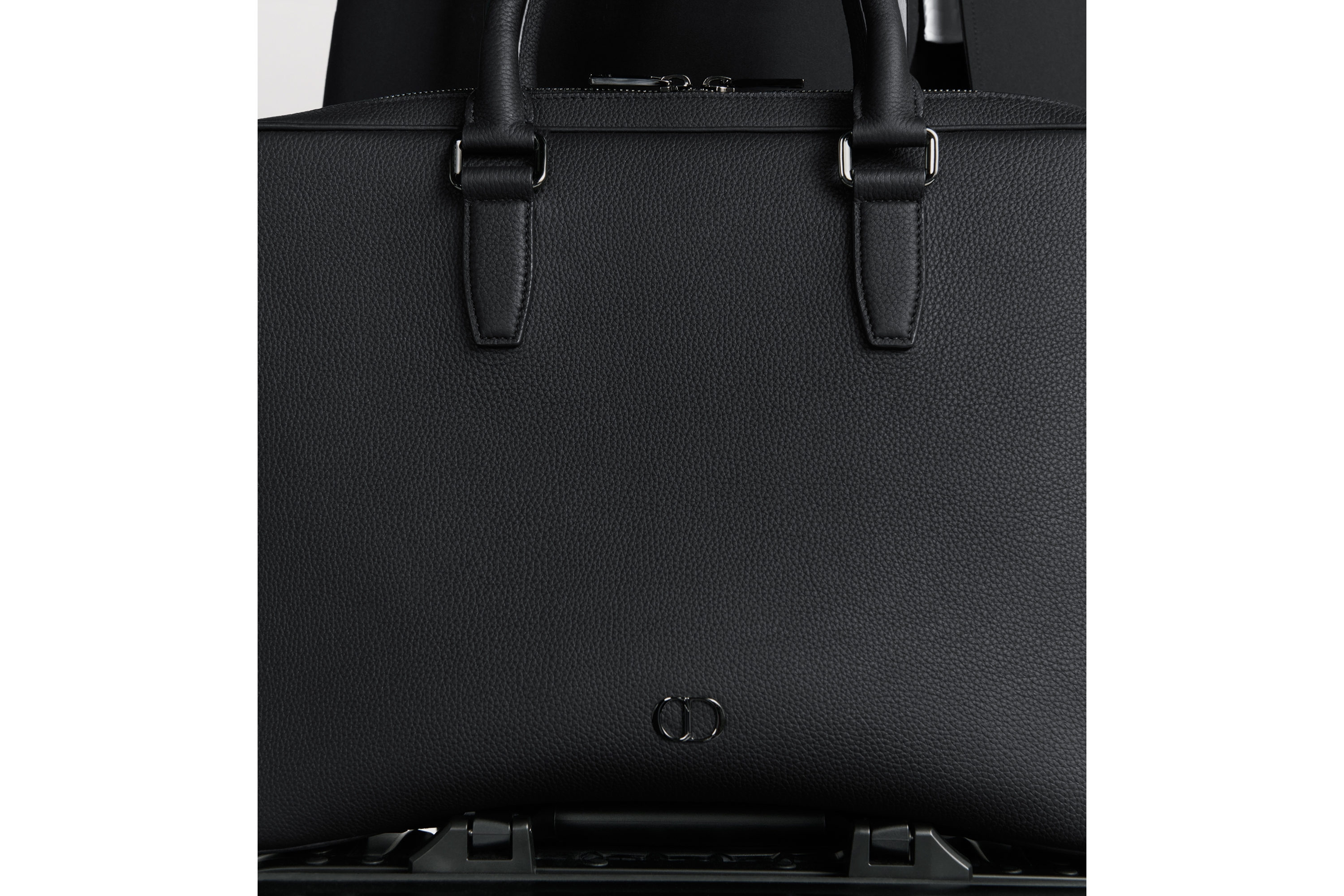 look_image_alt_prefix CD Icon 拉链公文包 黑色哑光粒面牛皮革 E20