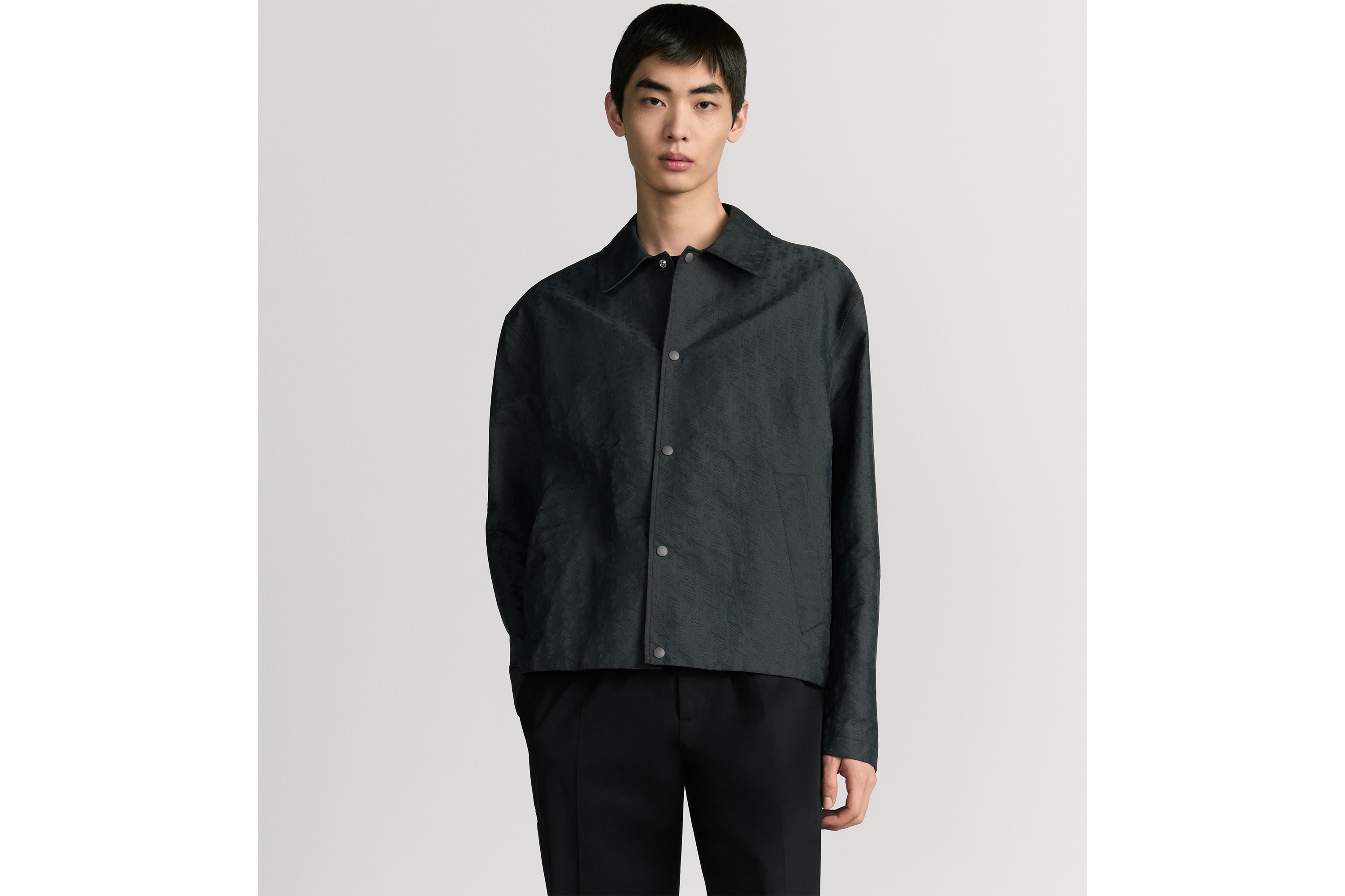 短夹克 灰色科技面料 Oblique 印花 E01